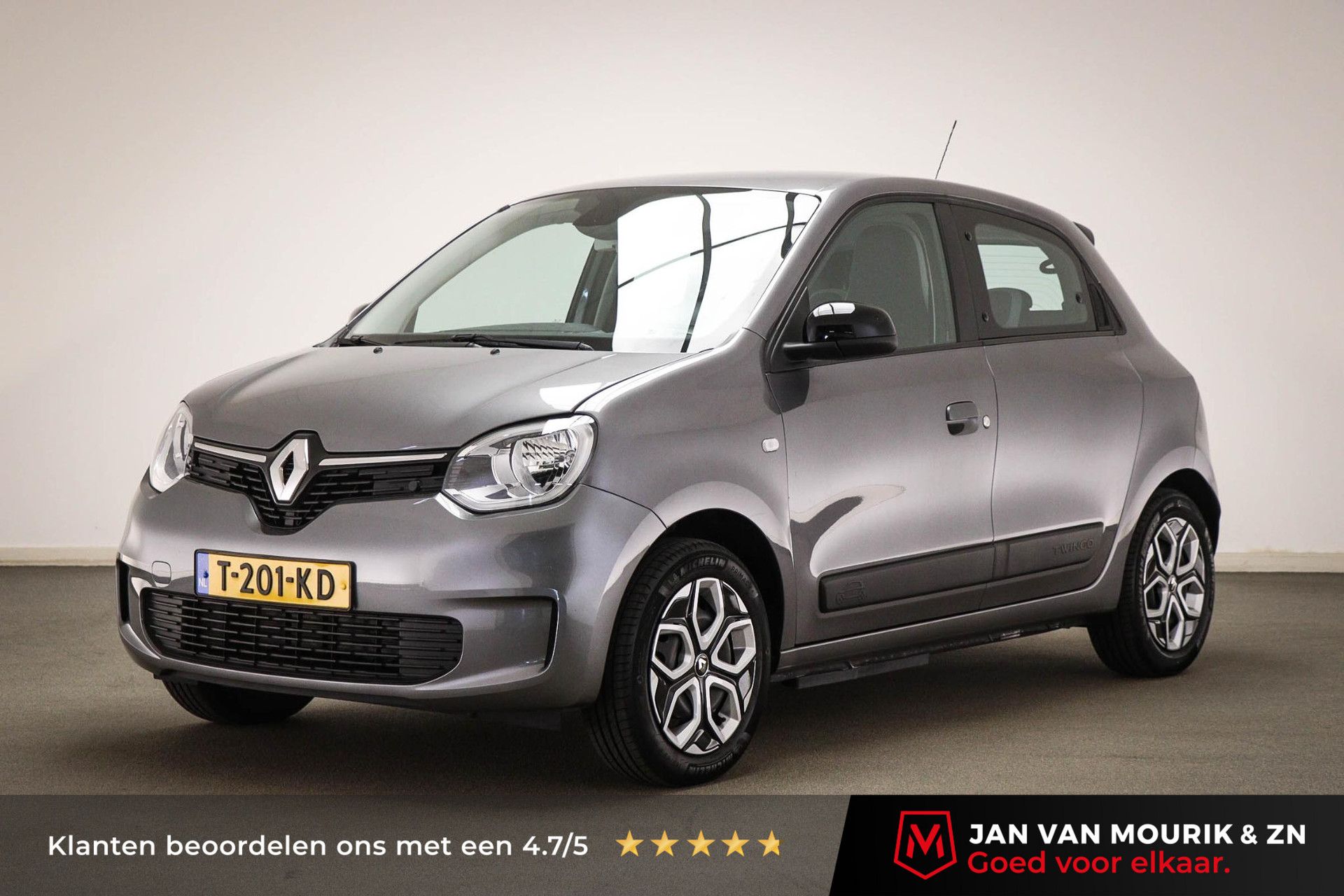 Renault Twingo met kenteken T-201-KD – vooraanzicht
