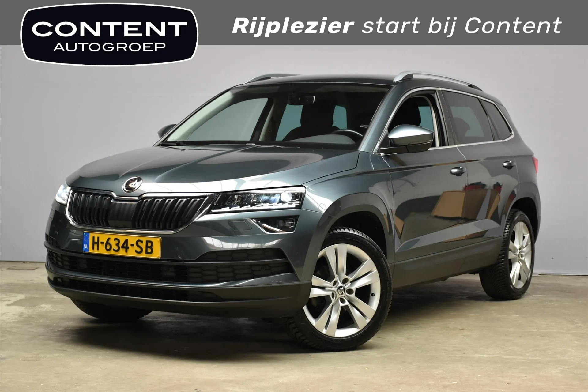 Skoda Karoq met kenteken H-634-SB – vooraanzicht
