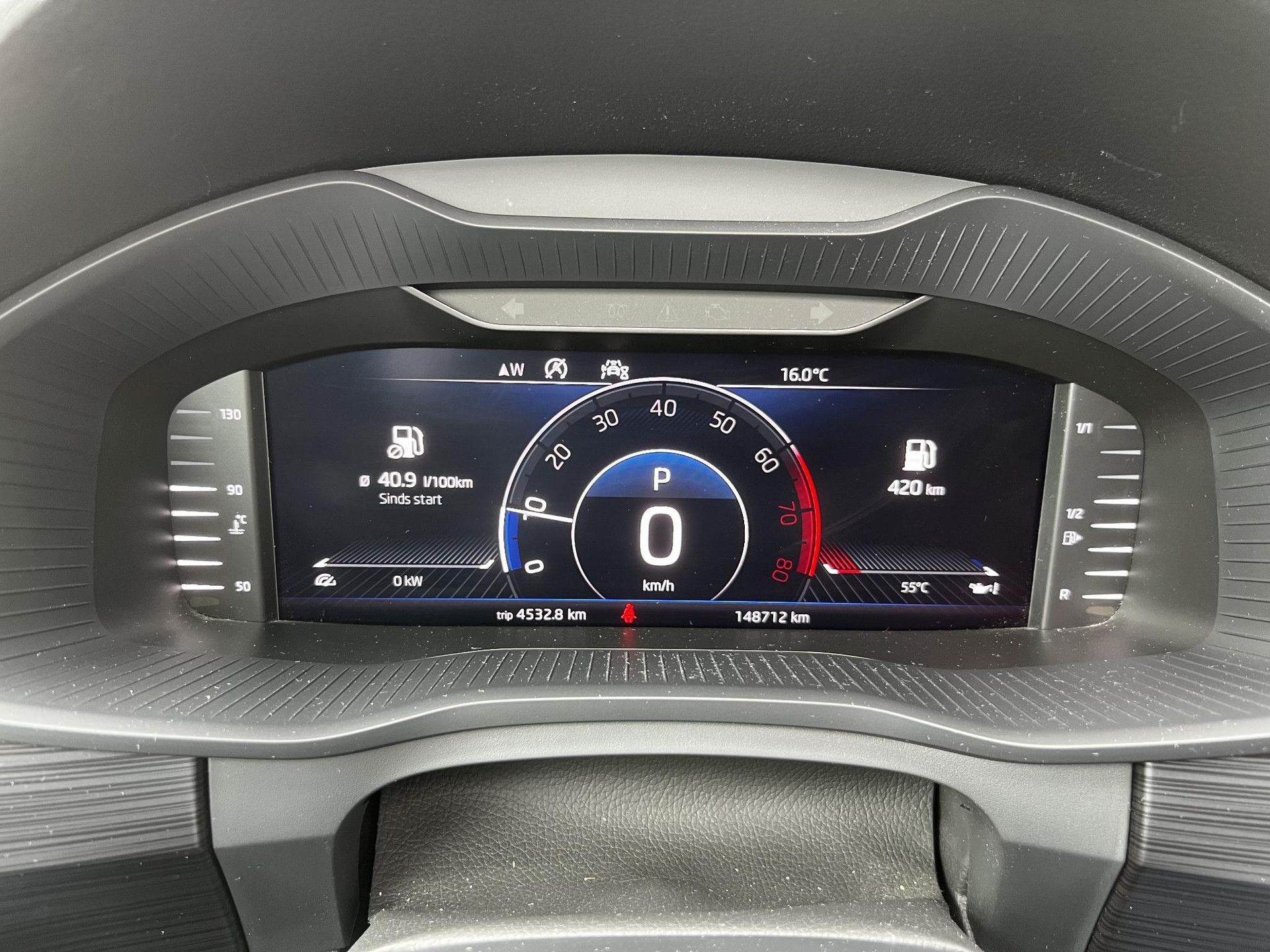 Skoda Kodiaq met kenteken H-790-ZG – dashboard