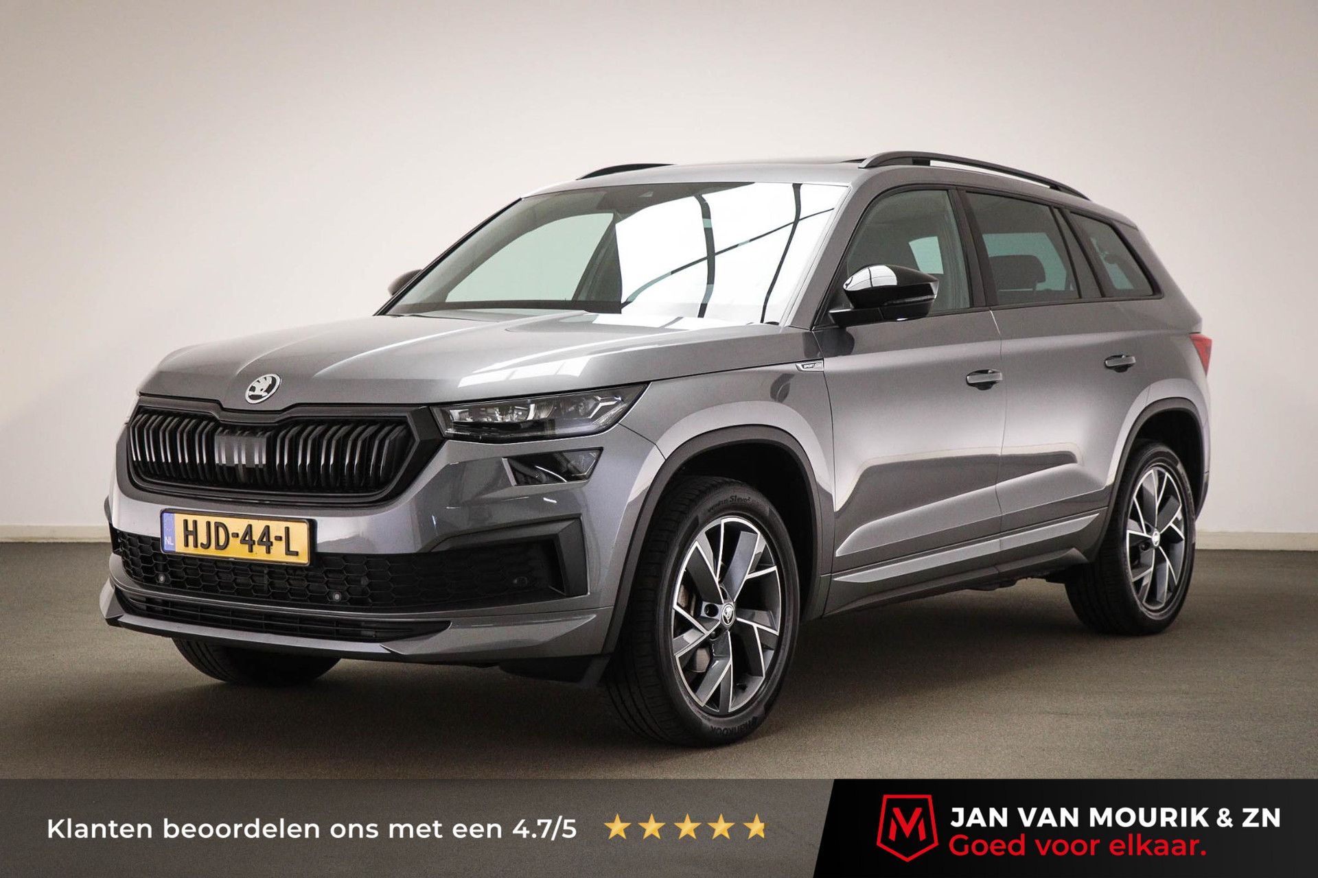 Skoda Kodiaq met kenteken HJD-44-L – vooraanzicht
