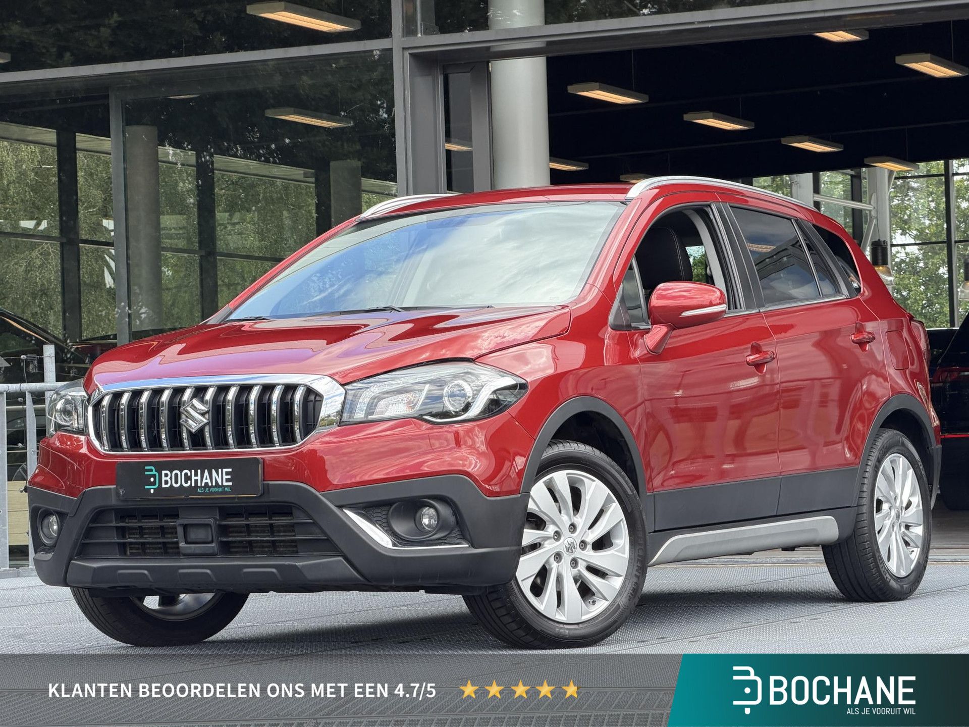 Suzuki S-Cross met kenteken JTK-24-T – vooraanzicht