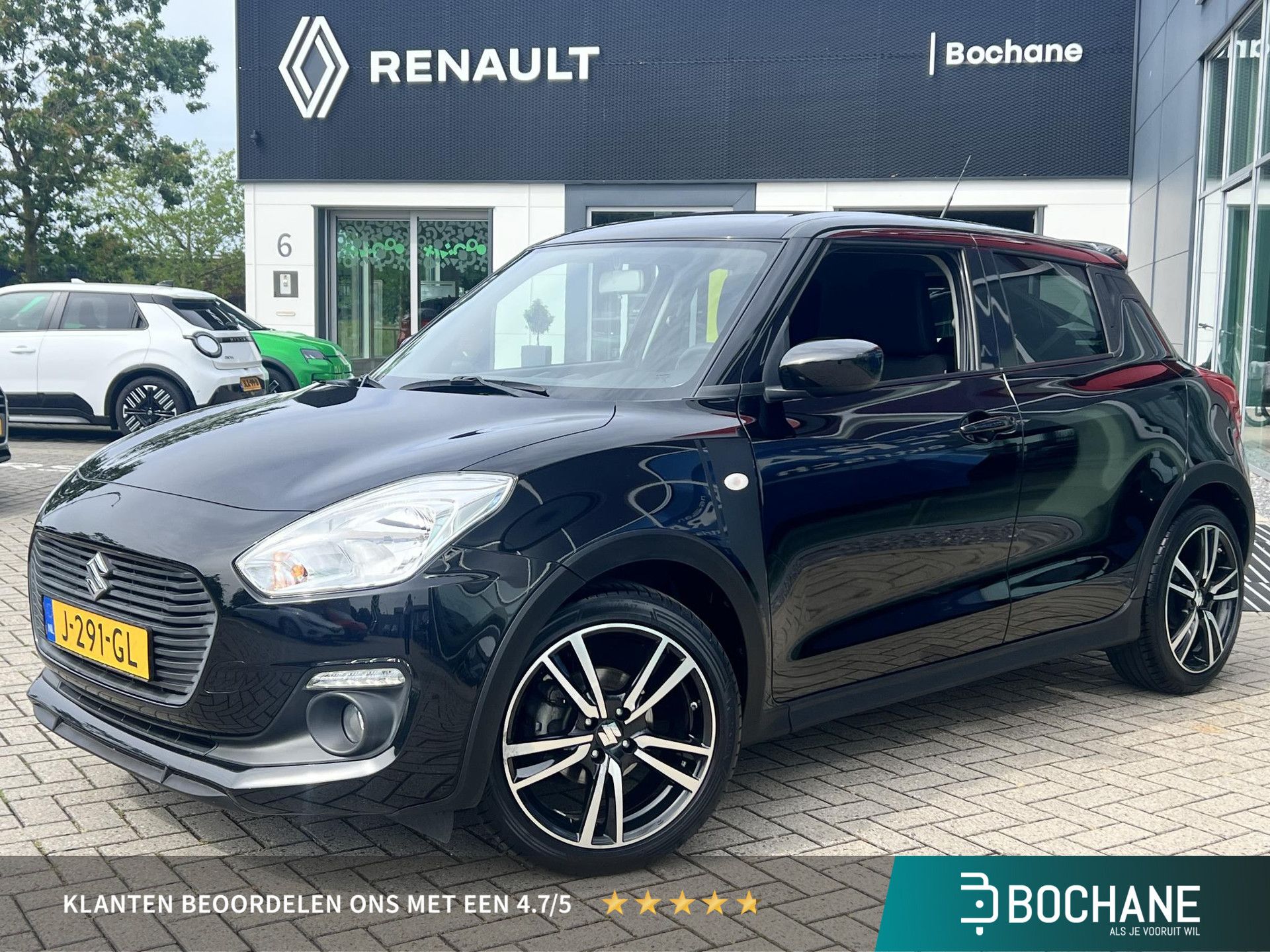 Suzuki Swift met kenteken J-291-GL – vooraanzicht