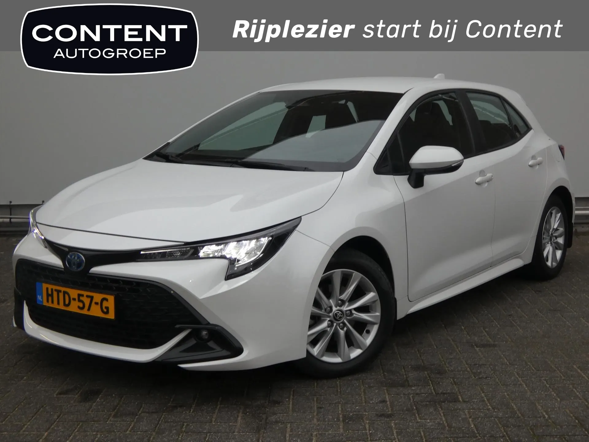 Toyota Corolla met kenteken HTD-57-G – vooraanzicht