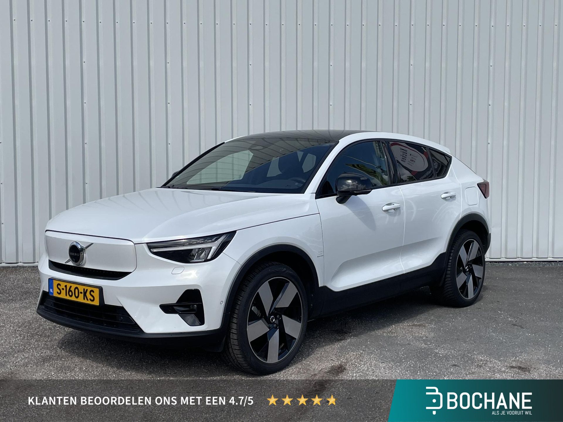 Volvo C40 met kenteken S-160-KS – vooraanzicht