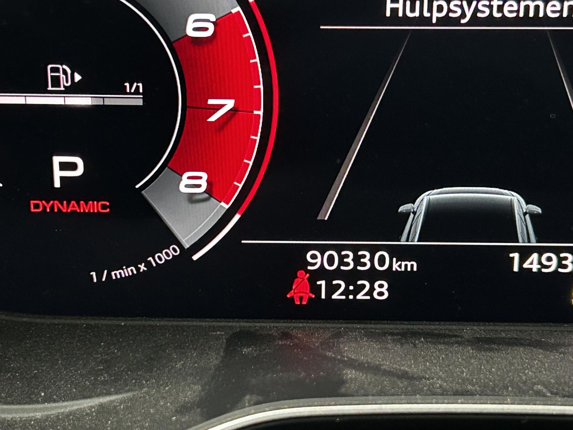 Audi A4 met kenteken N-636-DD – dashboard