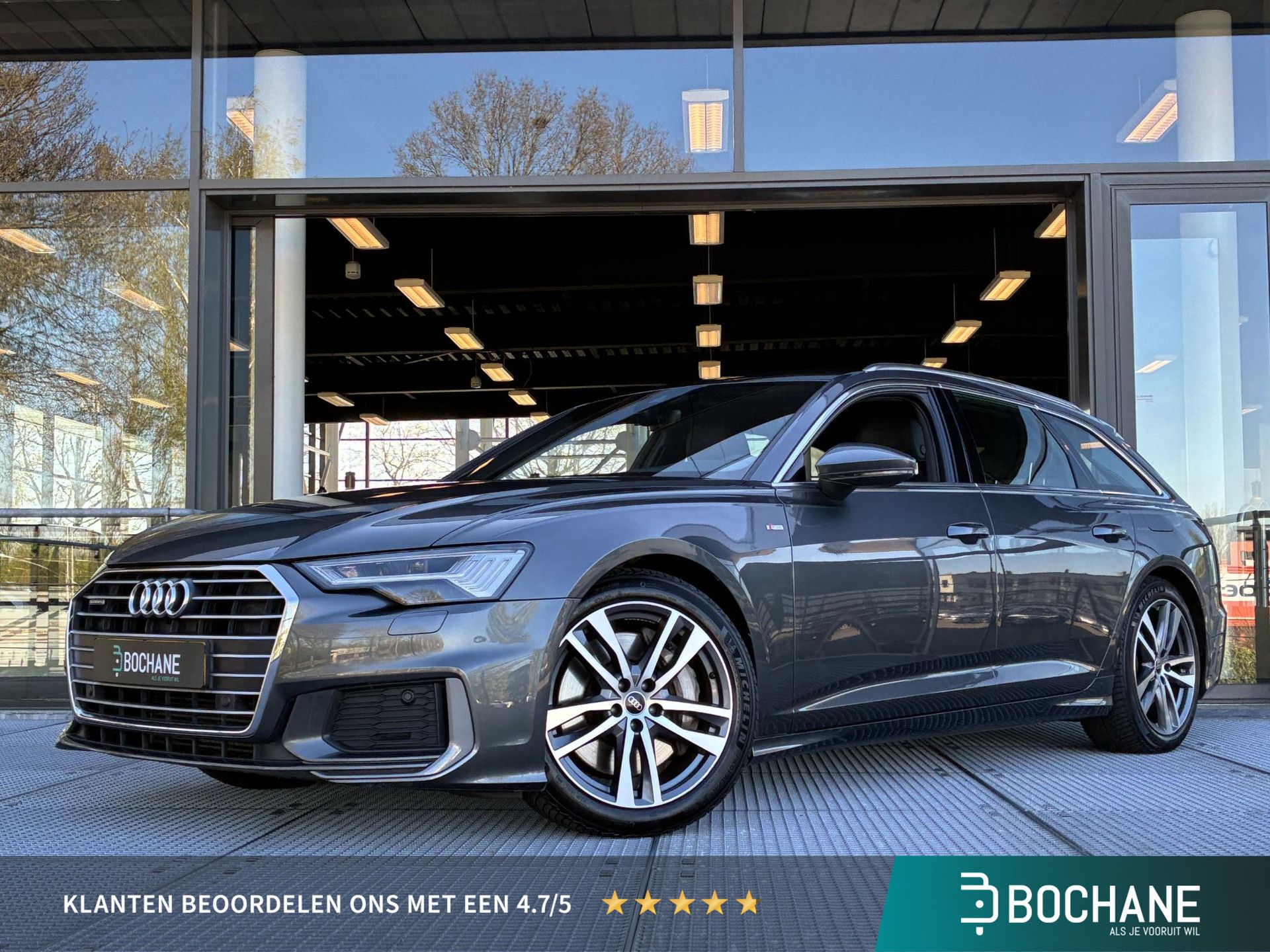 Audi A6 met kenteken S-725-NR – vooraanzicht
