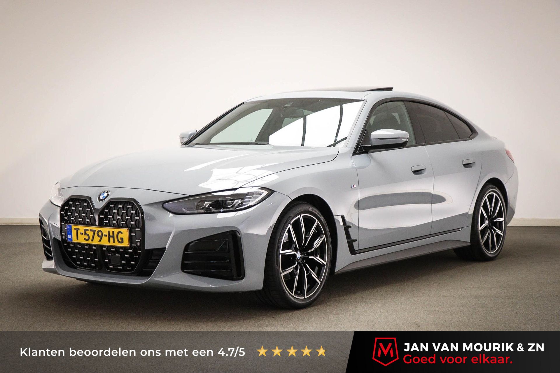 BMW 4-serie met kenteken T-579-HG – vooraanzicht