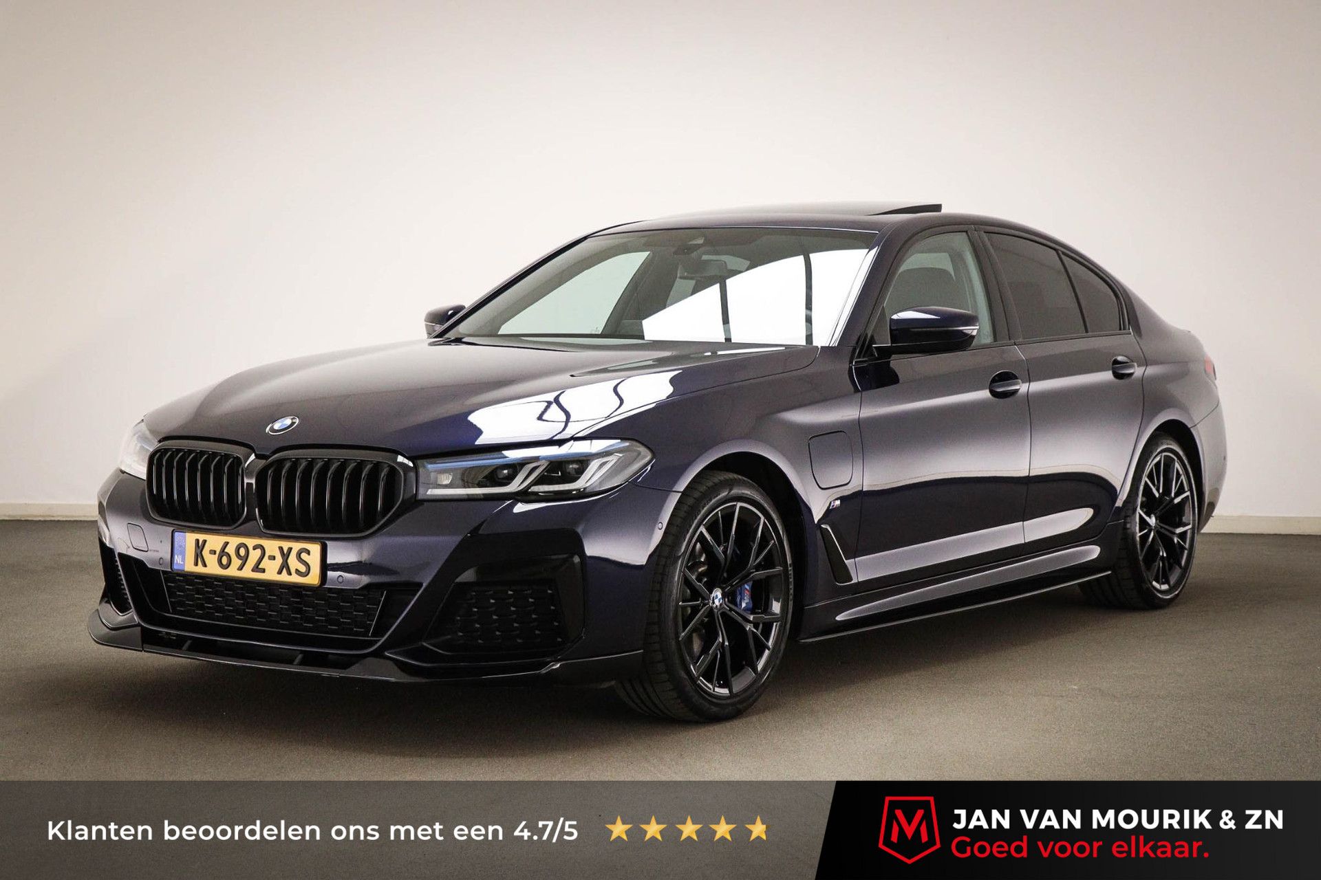 BMW 5-serie met kenteken K-692-XS – vooraanzicht