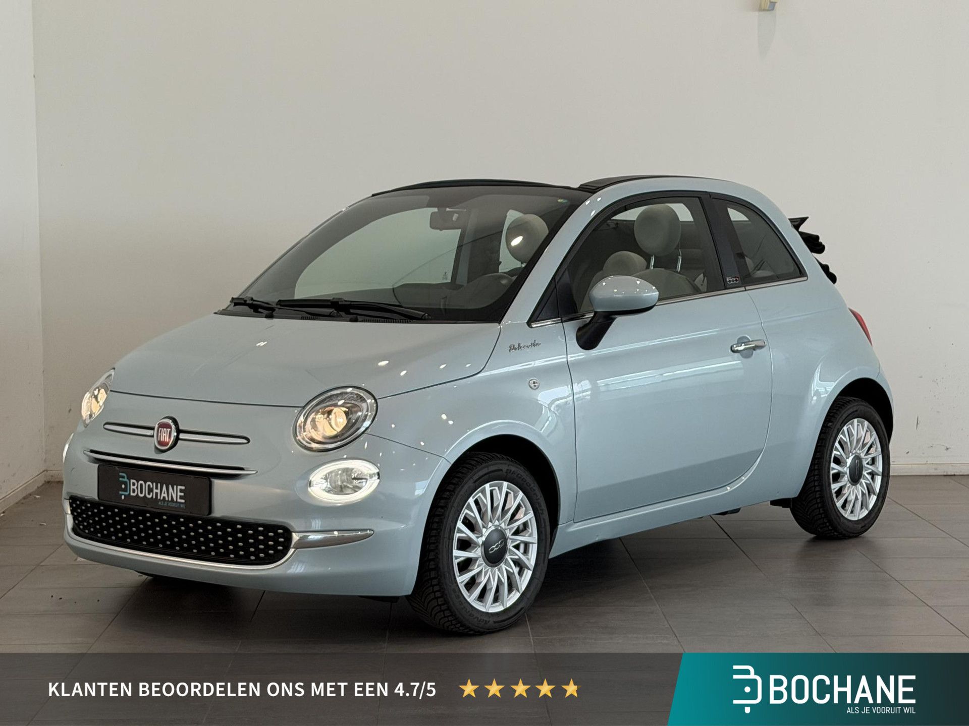 Fiat 500C met kenteken KSR-76-G – vooraanzicht
