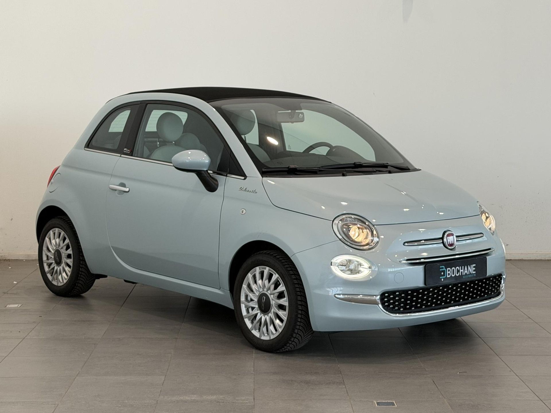 Fiat 500C met kenteken KSR-76-G – detailfoto