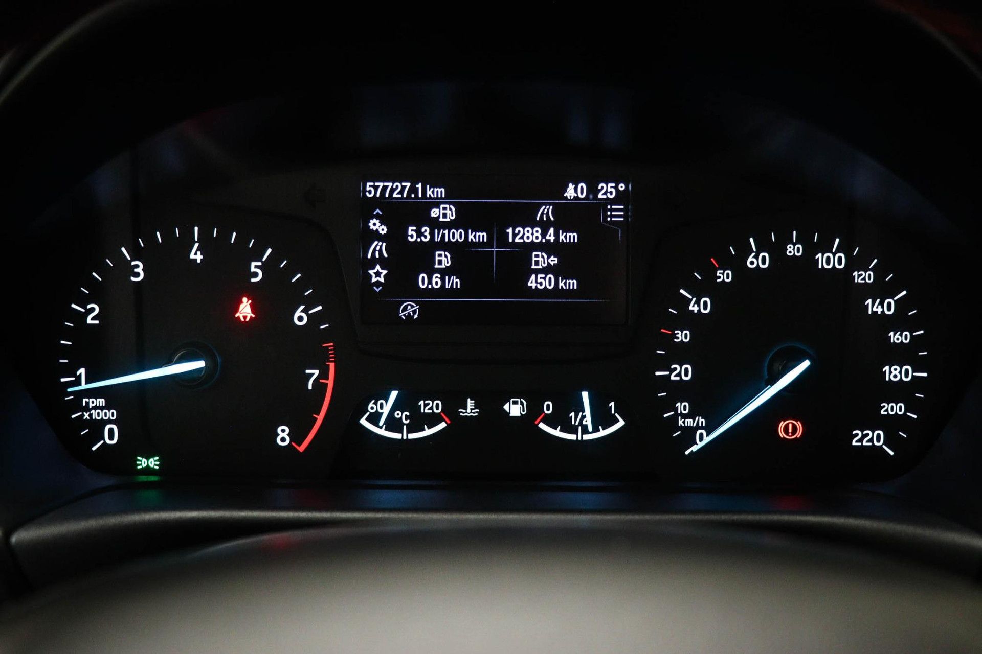 Ford Fiesta met kenteken K-981-KL – dashboard