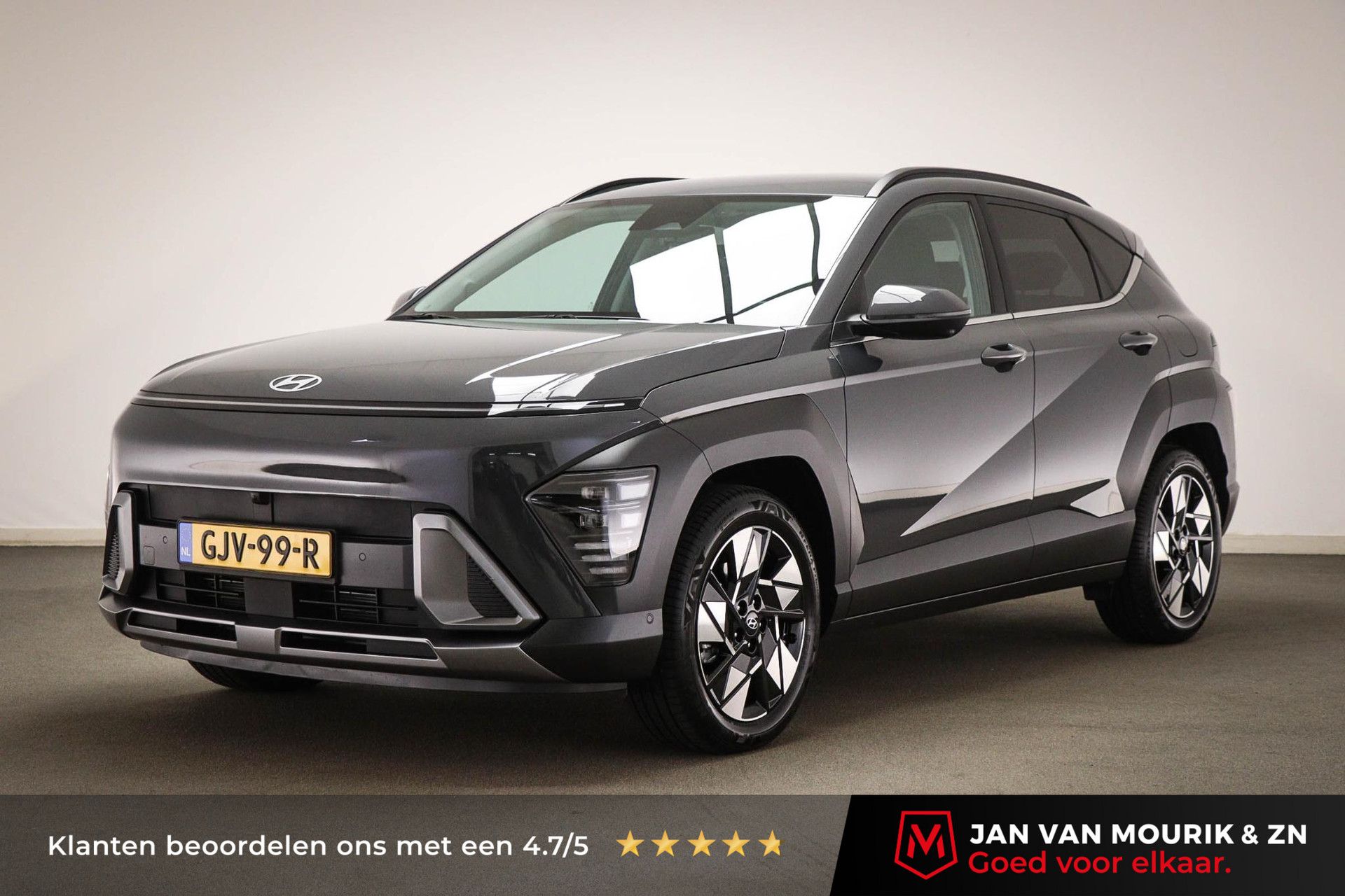 Hyundai Kona met kenteken GJV-99-R – vooraanzicht