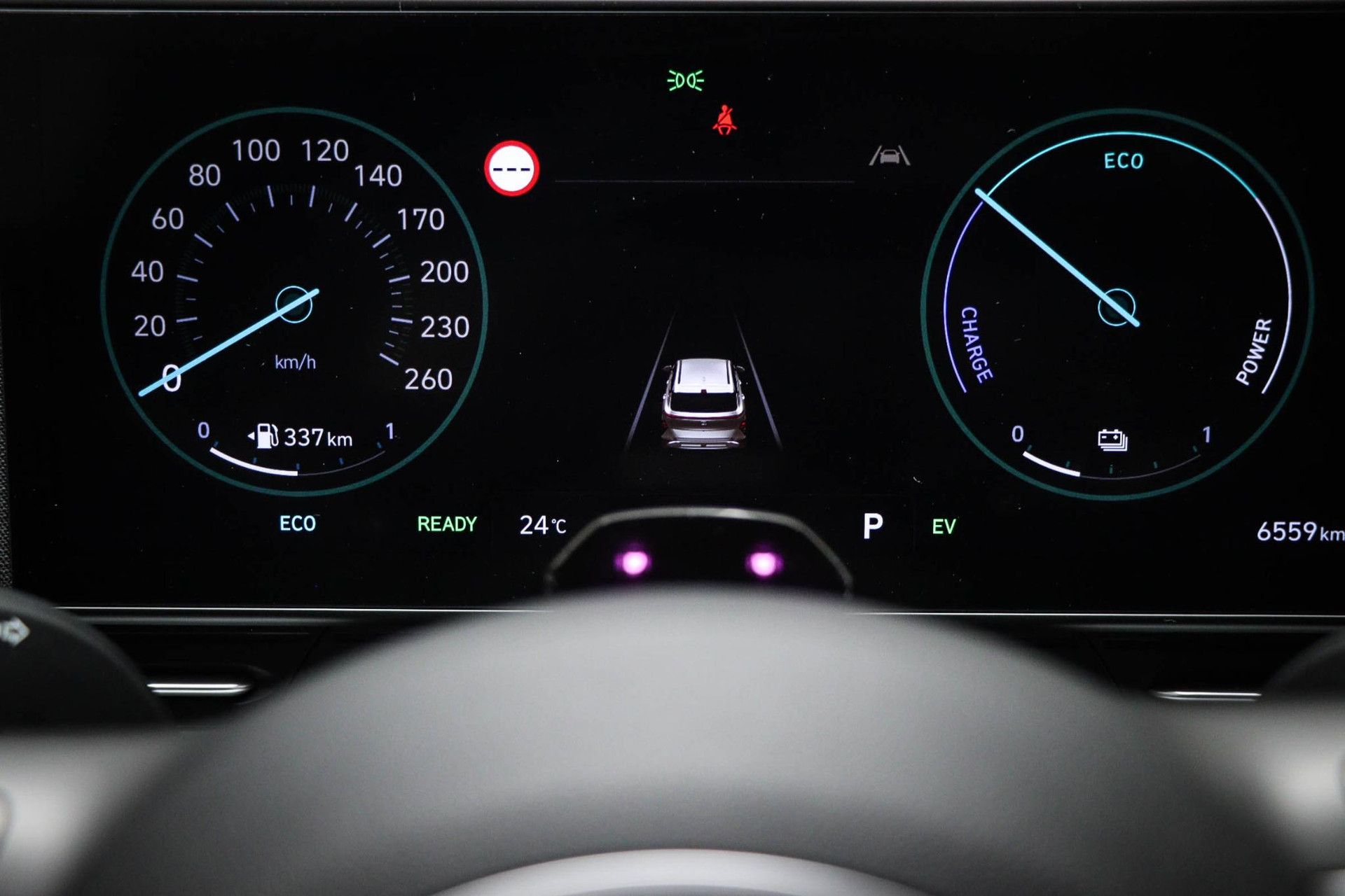 Hyundai Kona met kenteken GJV-99-R – dashboard