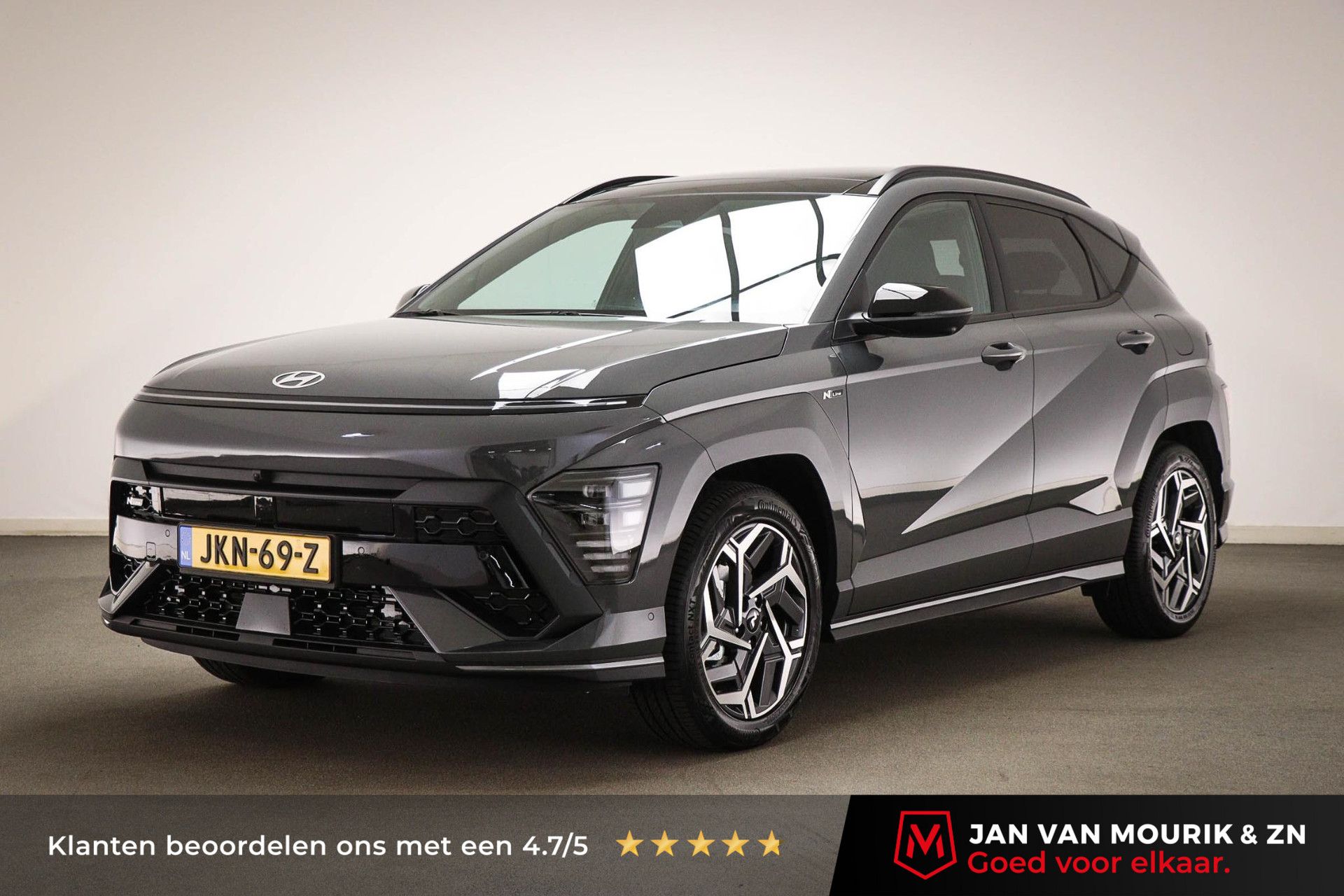Hyundai Kona met kenteken JKN-69-Z – vooraanzicht
