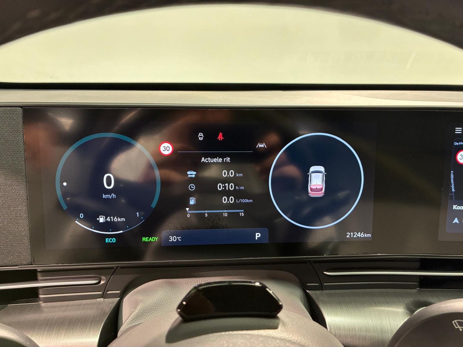 Hyundai Kona met kenteken KND-25-Z – dashboard