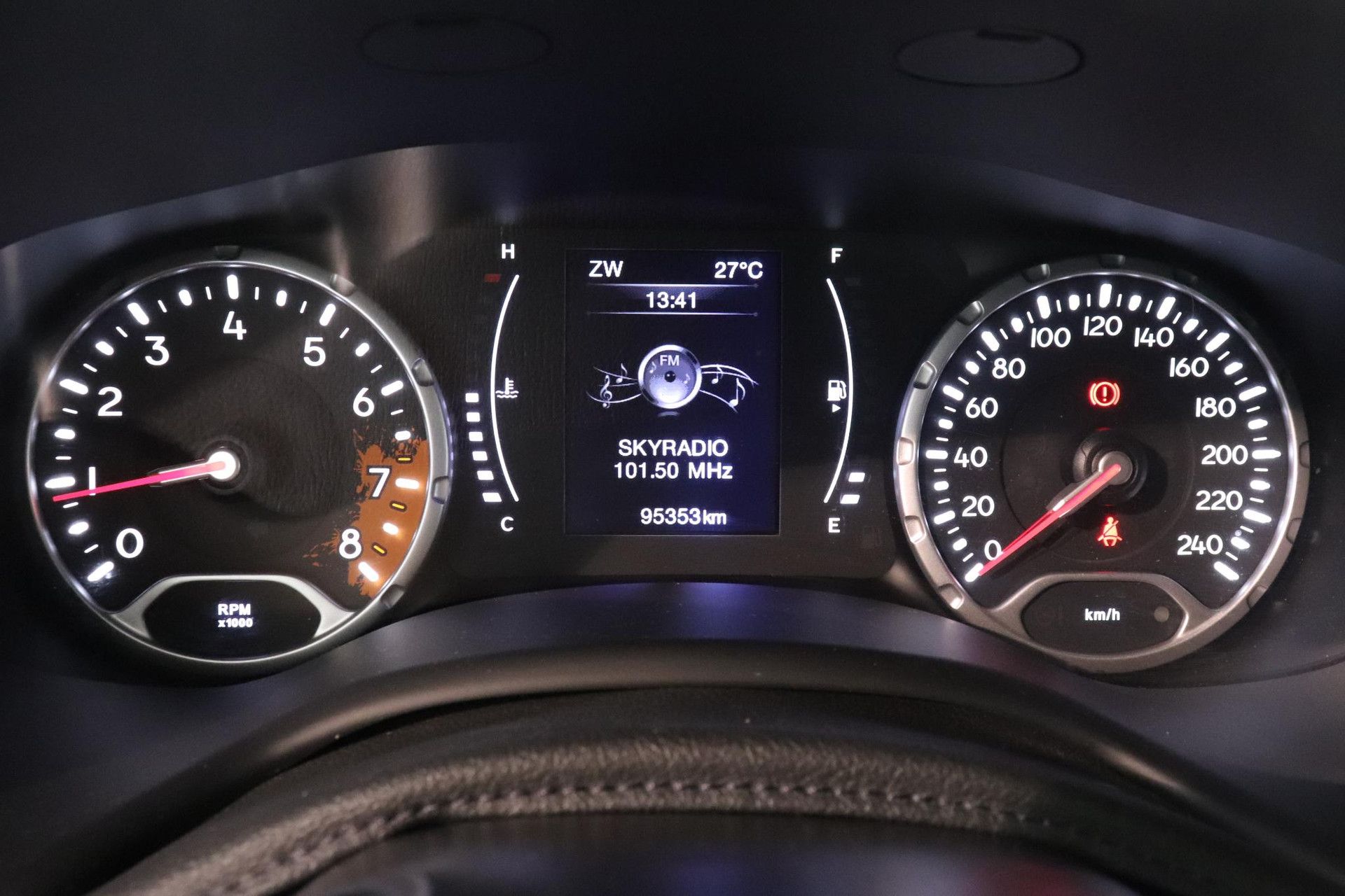 Jeep Renegade met kenteken PP-577-V – dashboard