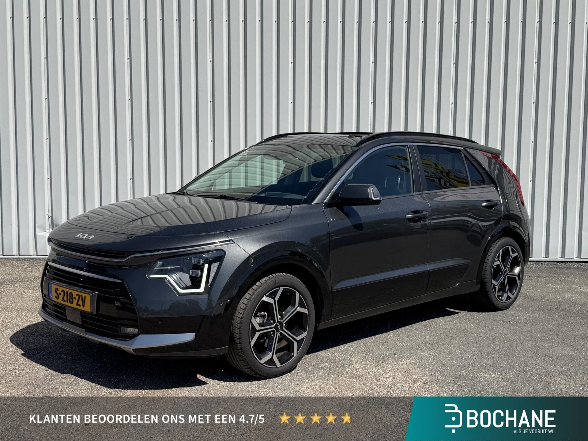 Kia Niro met kenteken S-218-ZV – vooraanzicht