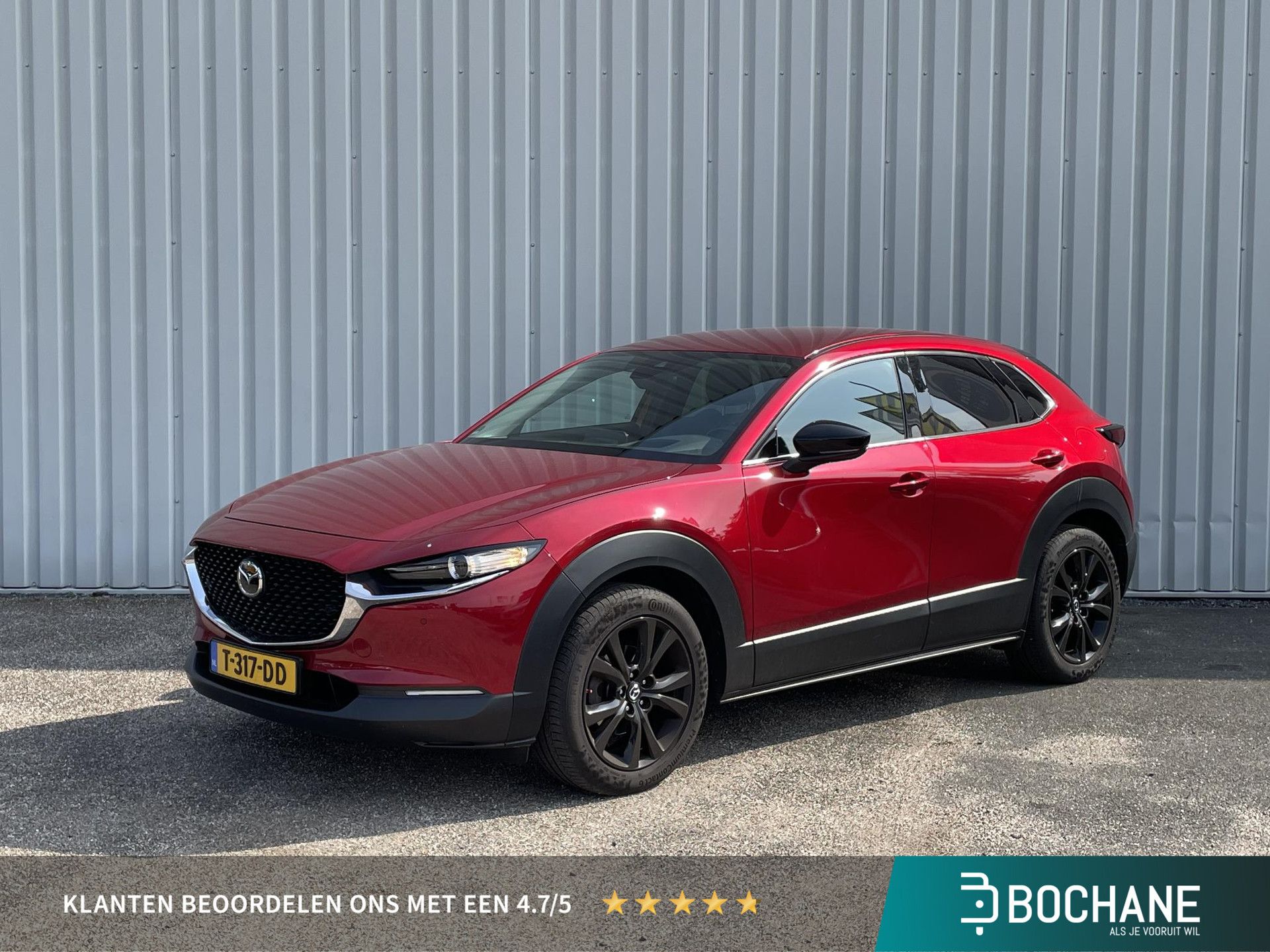 Mazda CX-30 met kenteken T-317-DD – vooraanzicht