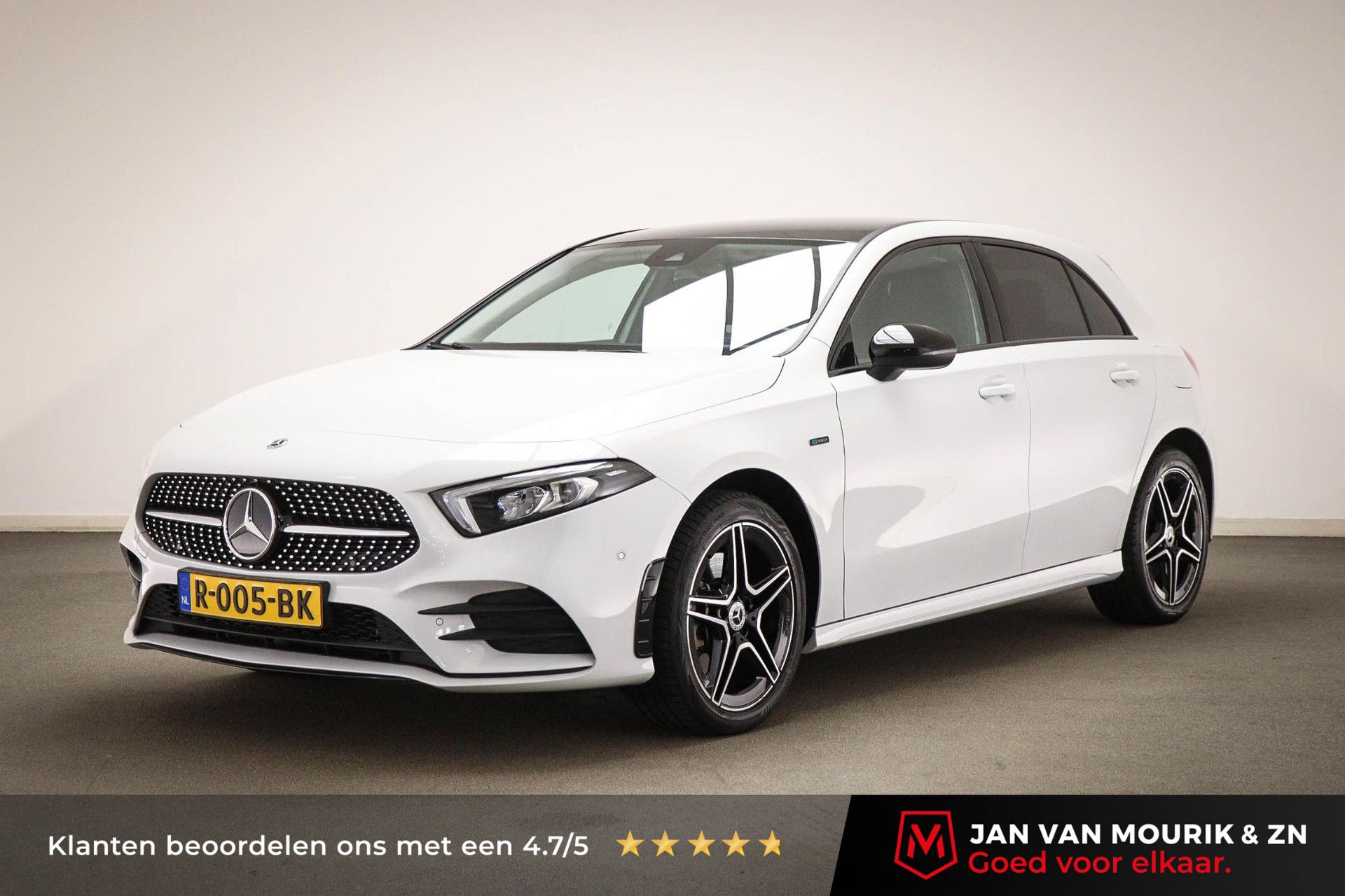 Mercedes-Benz A-Klasse met kenteken R-005-BK – vooraanzicht