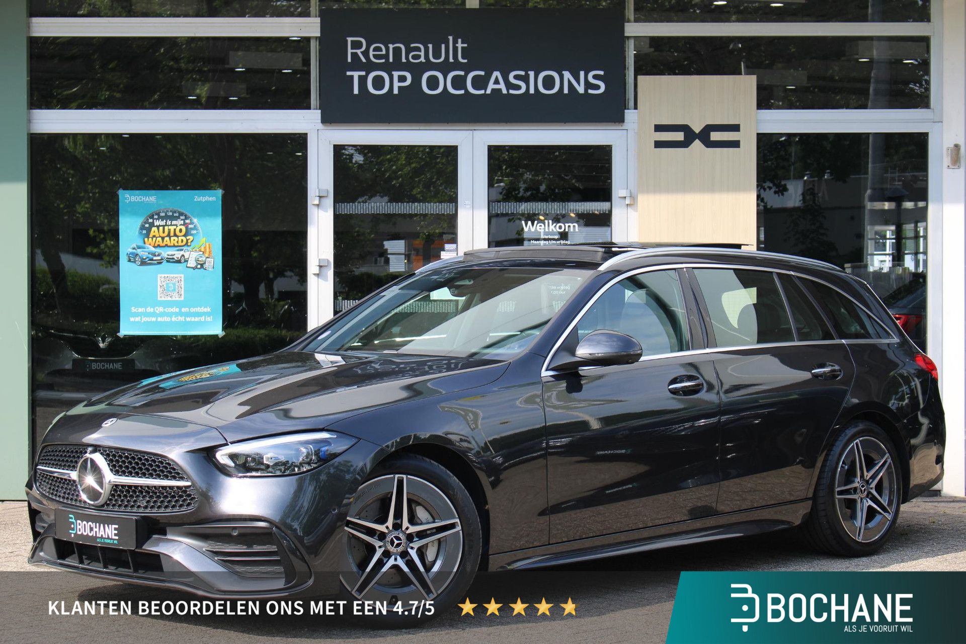 Mercedes-Benz C-Klasse met kenteken T-210-HV – vooraanzicht