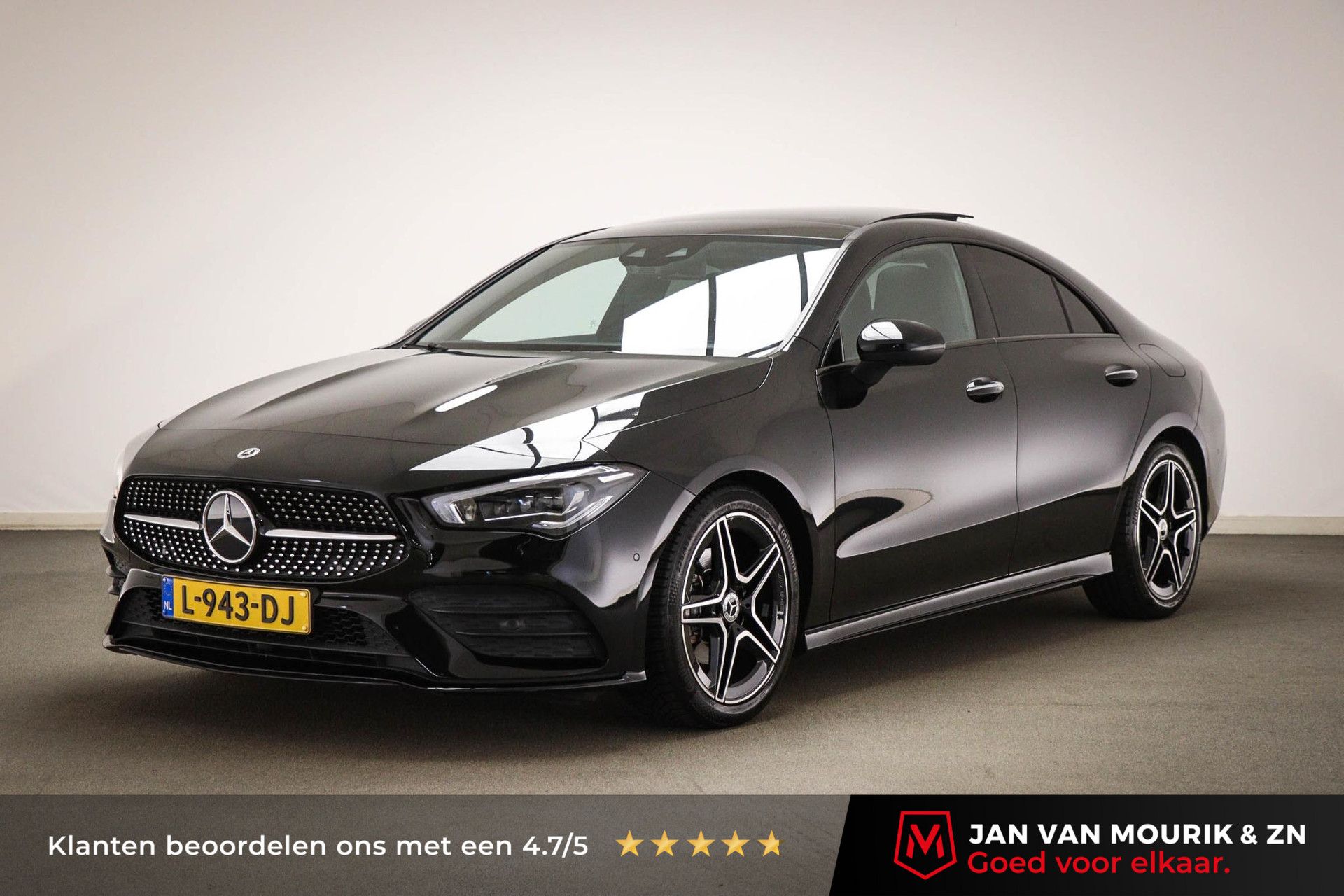 Mercedes-Benz CLA met kenteken L-943-DJ – vooraanzicht