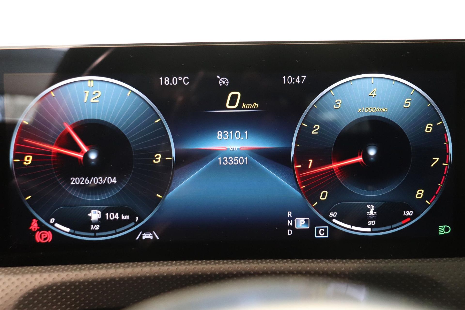 Mercedes-Benz CLA met kenteken P-277-VP – dashboard