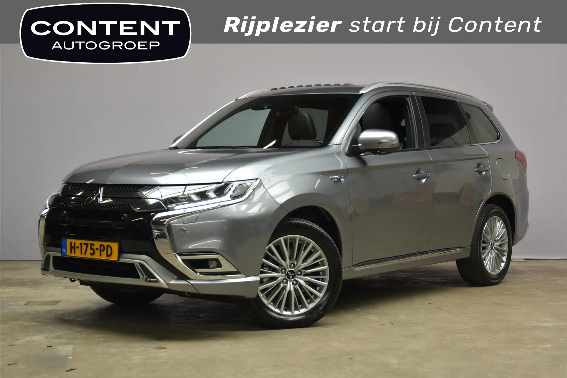 Mitsubishi Outlander met kenteken H-175-PD – vooraanzicht