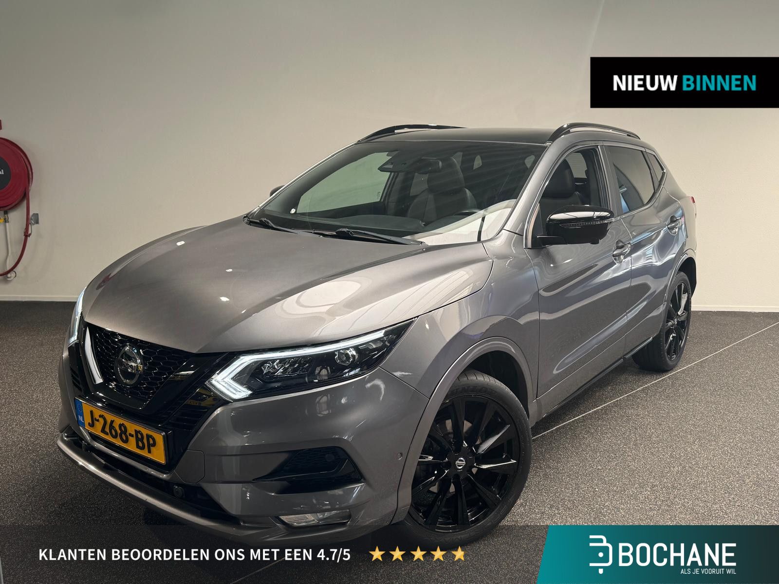 Nissan QASHQAI met kenteken J-268-BP – vooraanzicht