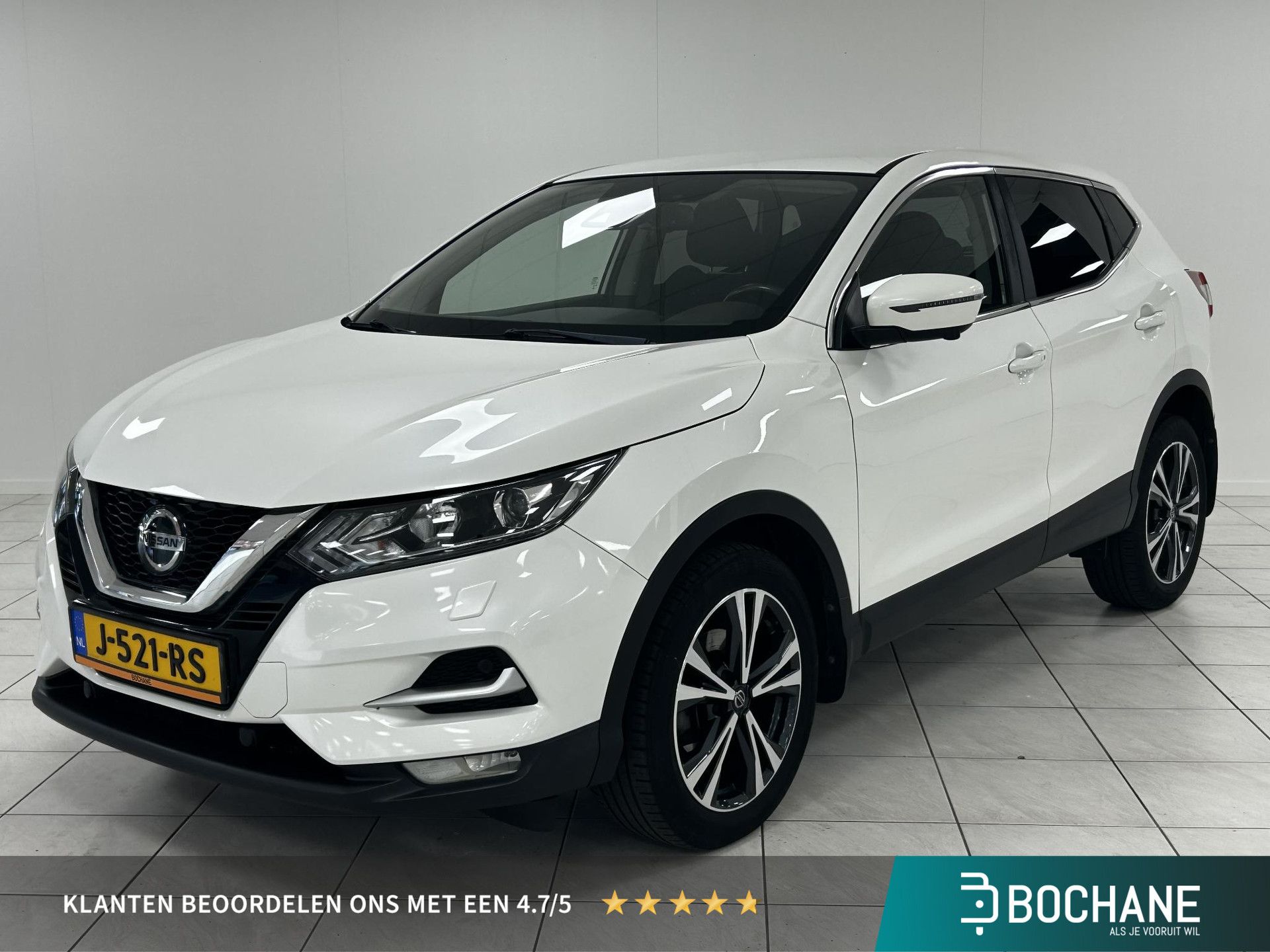 Nissan QASHQAI met kenteken J-521-RS – vooraanzicht