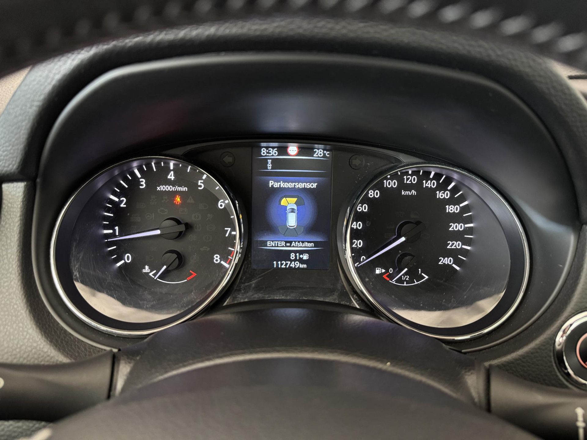 Nissan QASHQAI met kenteken PK-980-N – dashboard