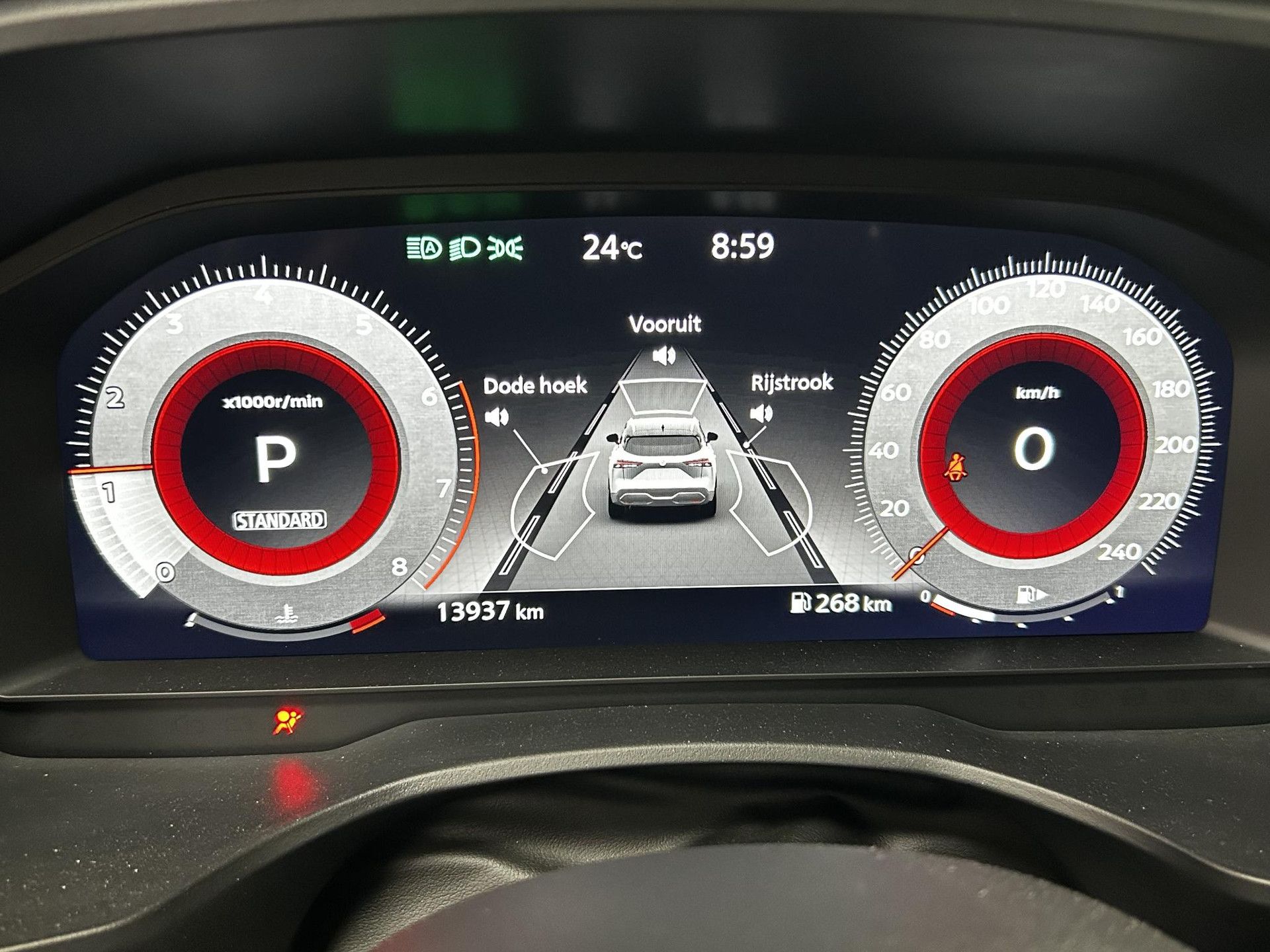 Nissan QASHQAI met kenteken Z-512-BJ – dashboard
