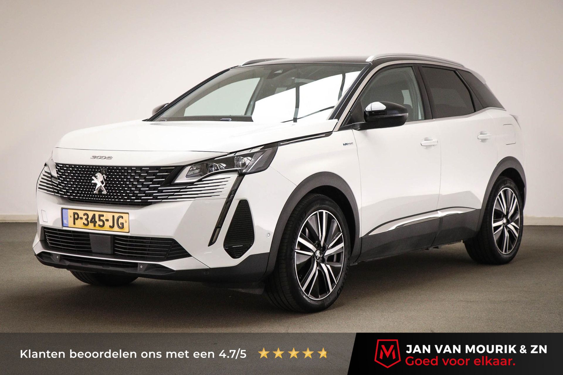 Peugeot 3008 met kenteken P-345-JG – vooraanzicht