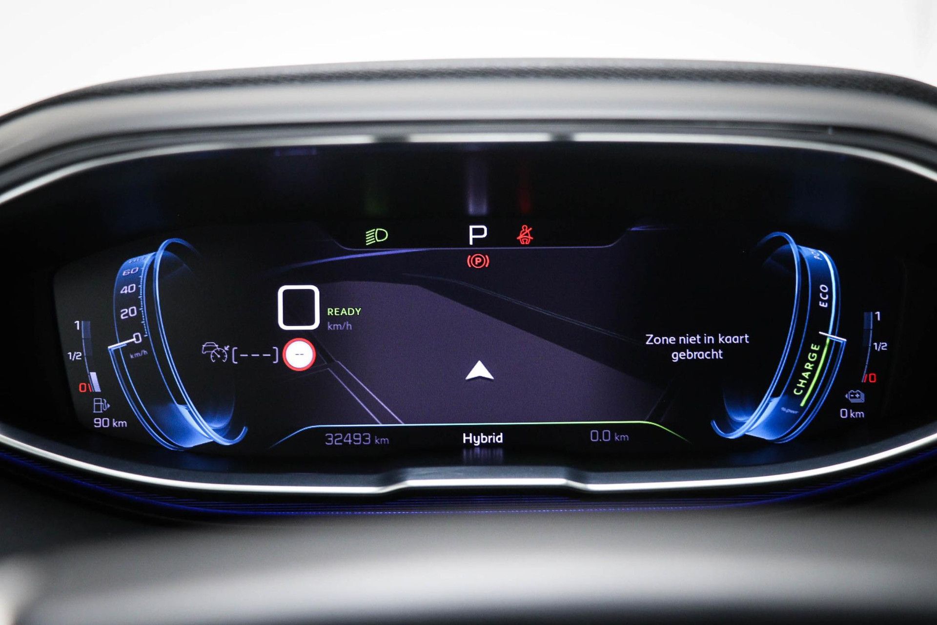 Peugeot 3008 met kenteken P-345-JG – dashboard