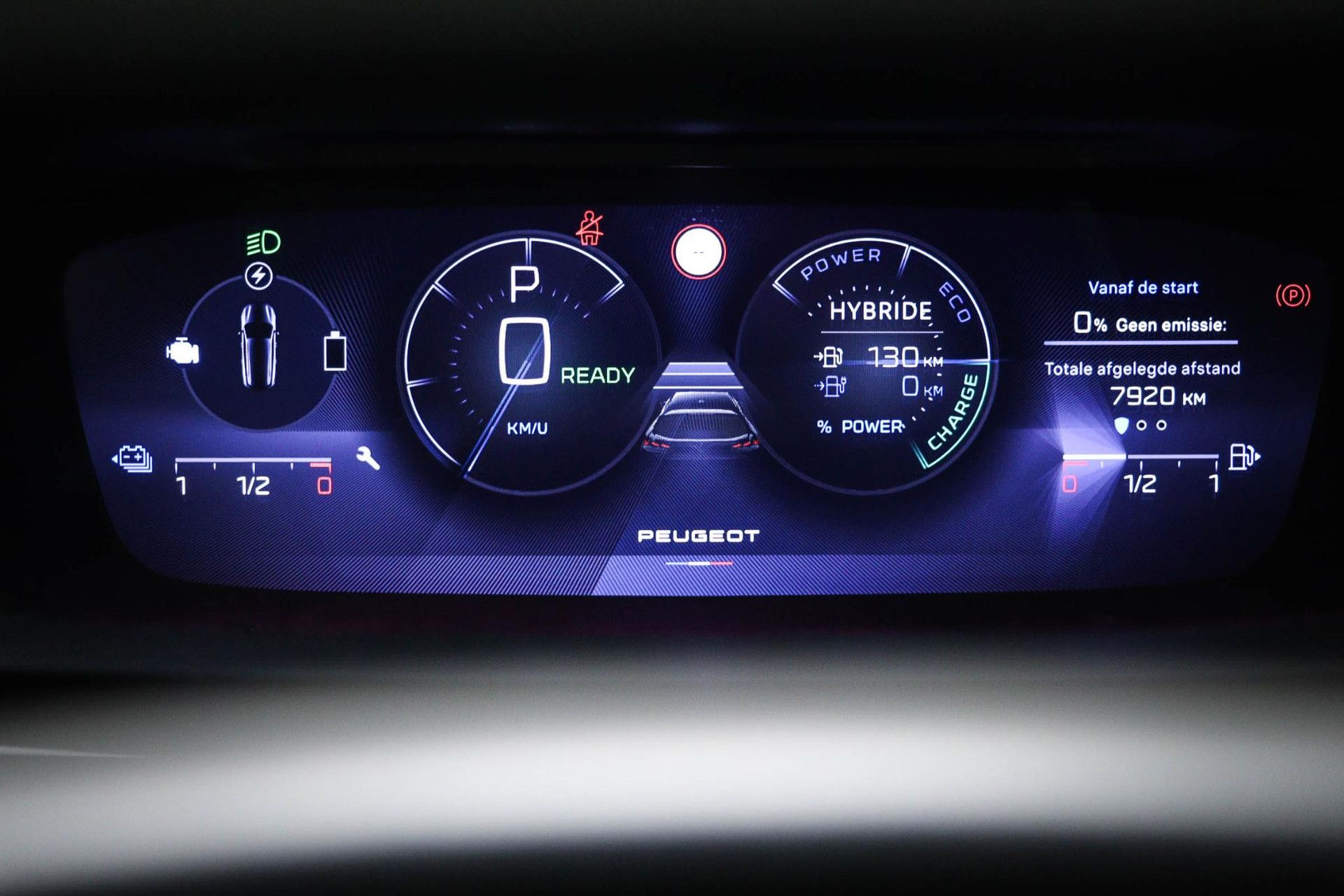 Peugeot 308 met kenteken KHS-43-R – detailfoto