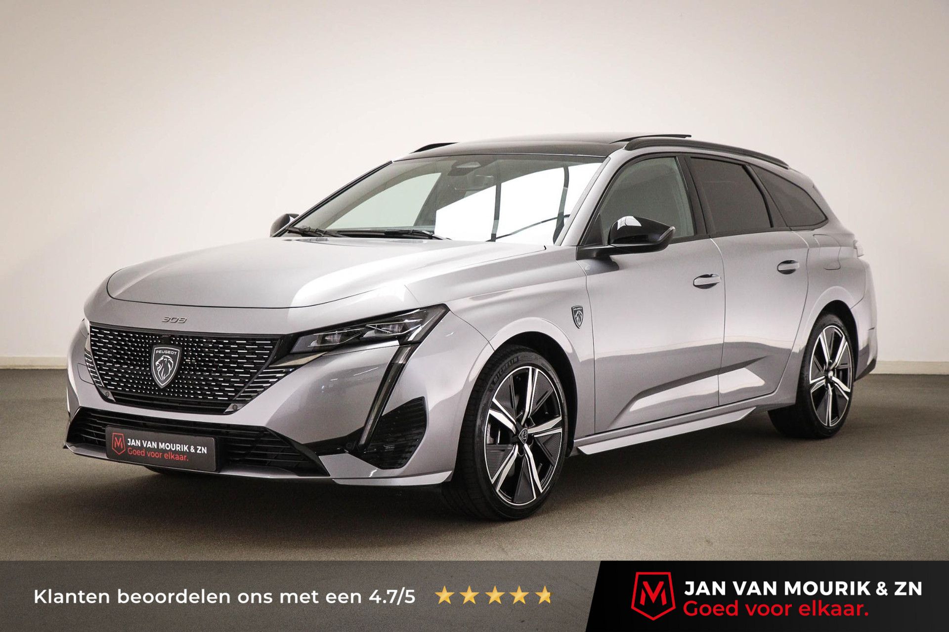 Peugeot 308 met kenteken KLN-52-X – vooraanzicht