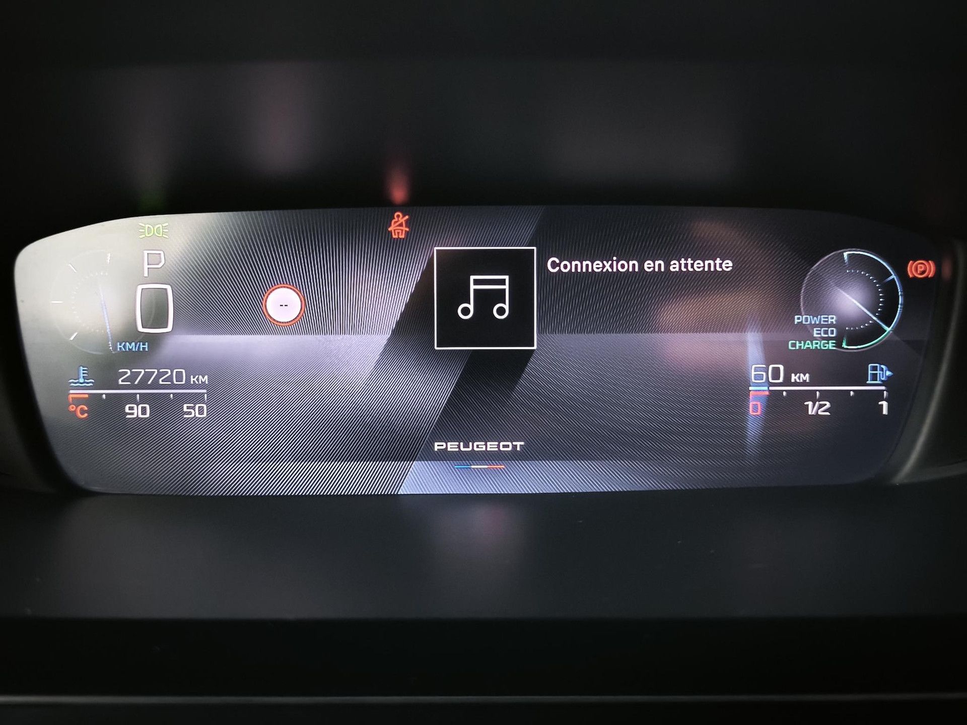 Peugeot 308 met kenteken KSG-34-L – dashboard