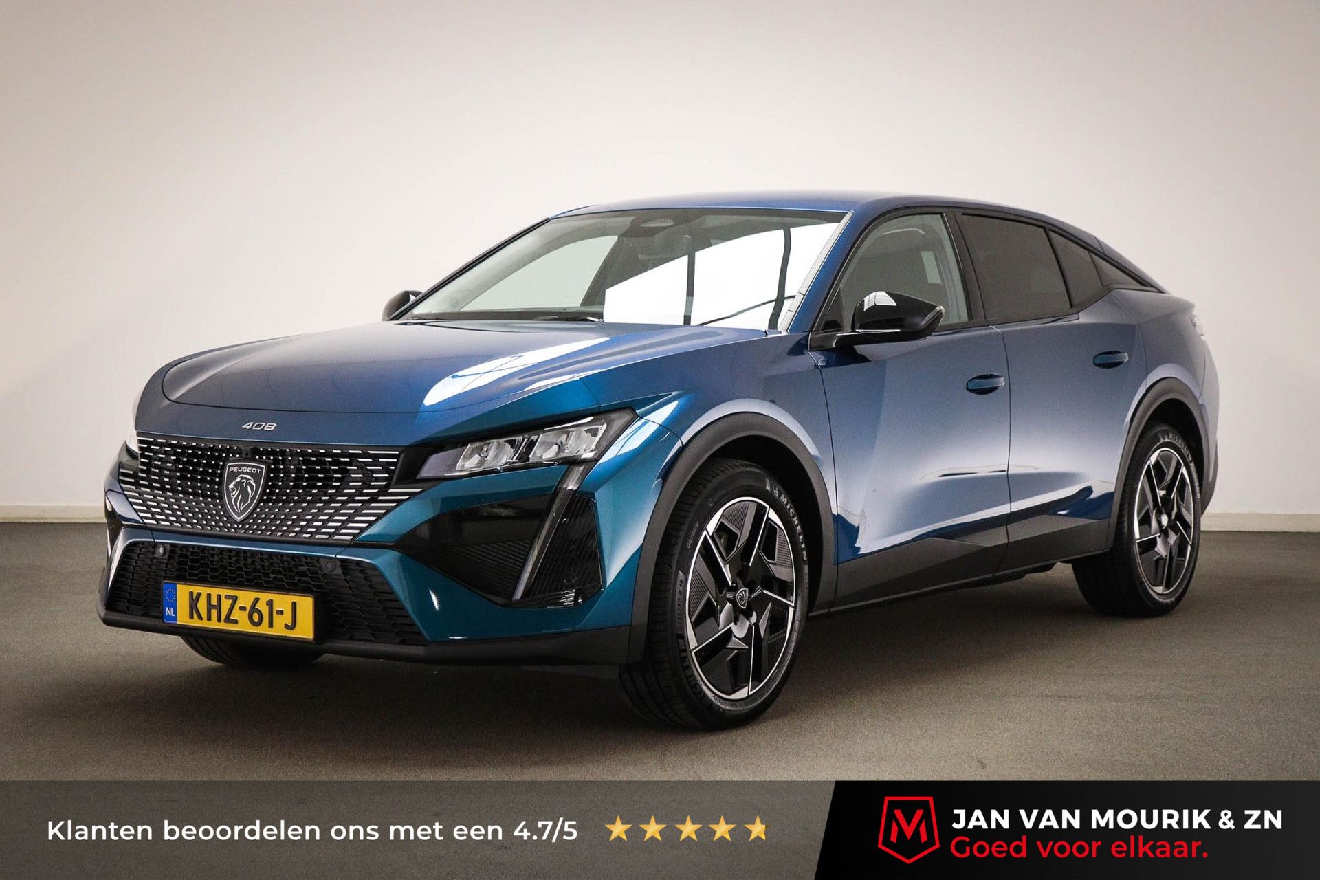 Peugeot 408 met kenteken KHZ-61-J – vooraanzicht