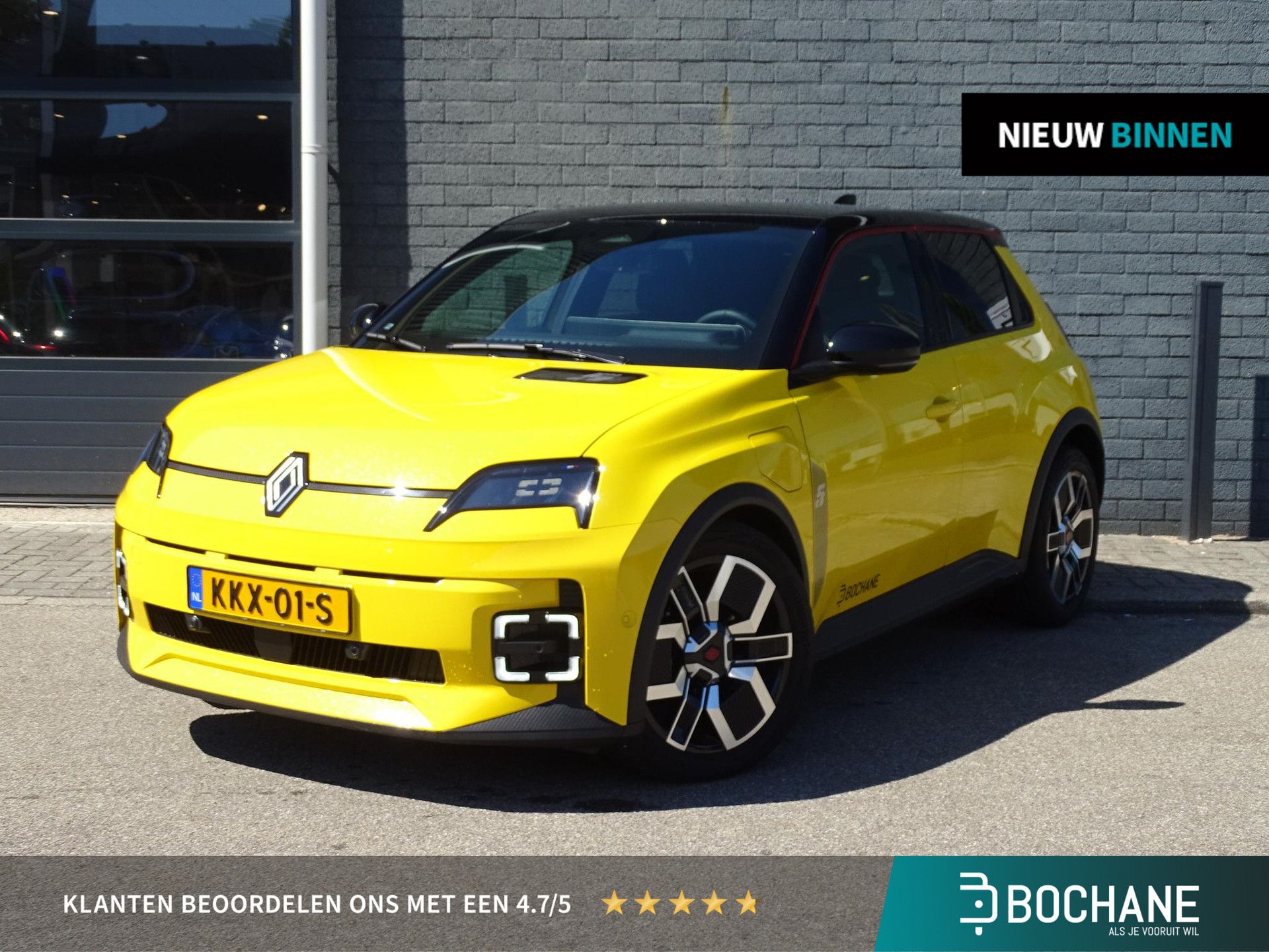 Renault 5 met kenteken KKX-01-S – vooraanzicht