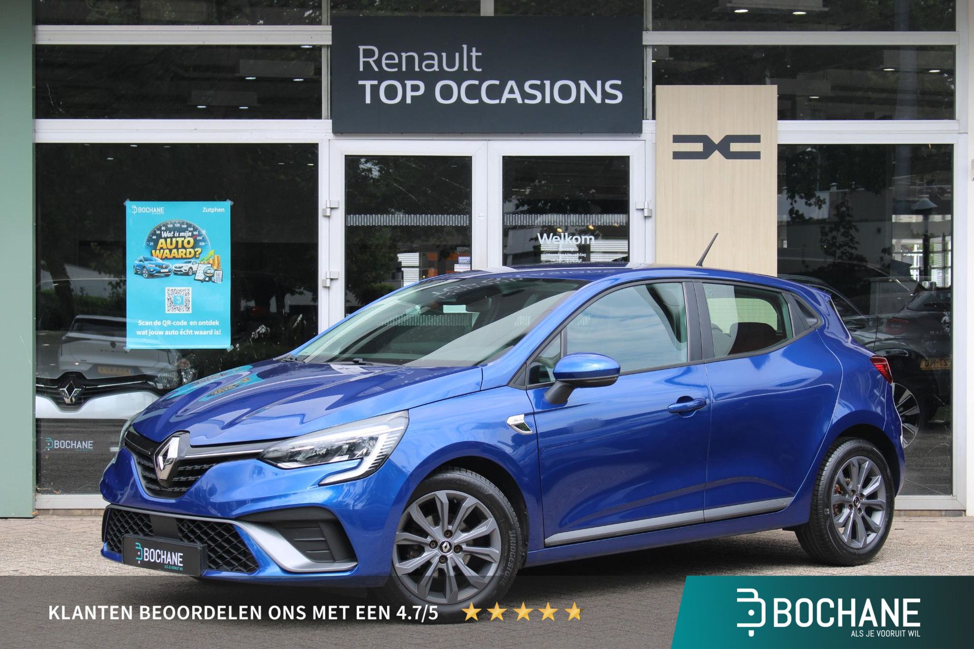 Renault Clio met kenteken J-048-FL – vooraanzicht