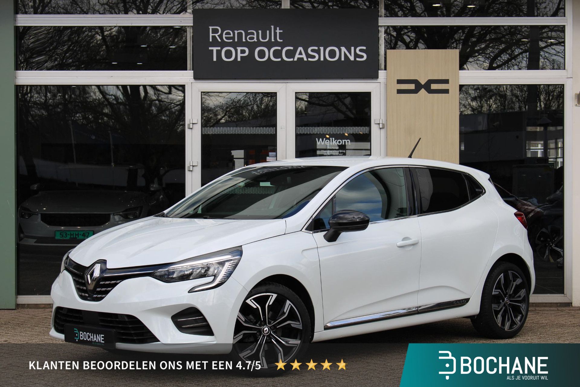 Renault Clio met kenteken R-738-SJ – vooraanzicht