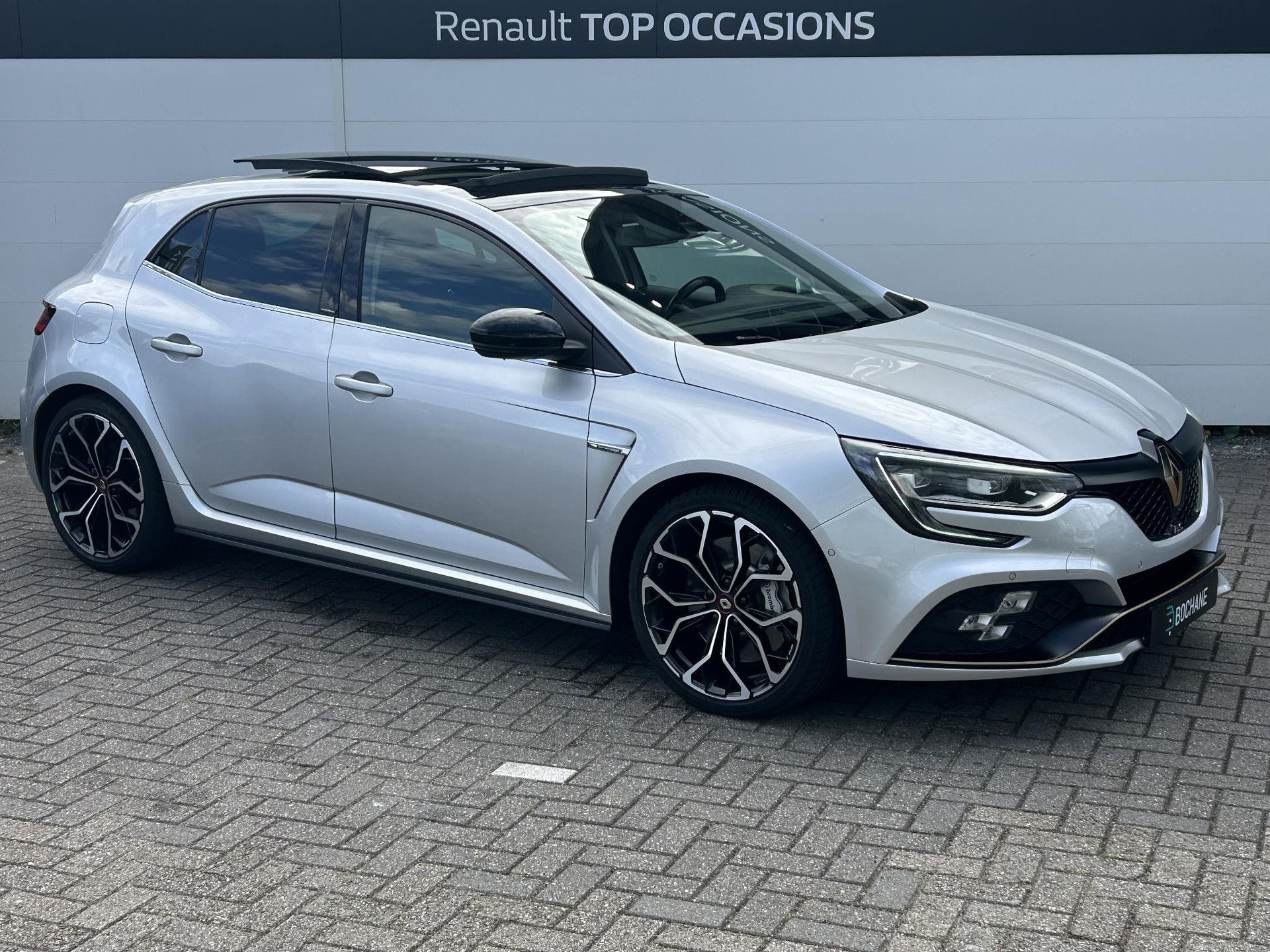 Renault Mégane met kenteken P-018-FD – detailfoto