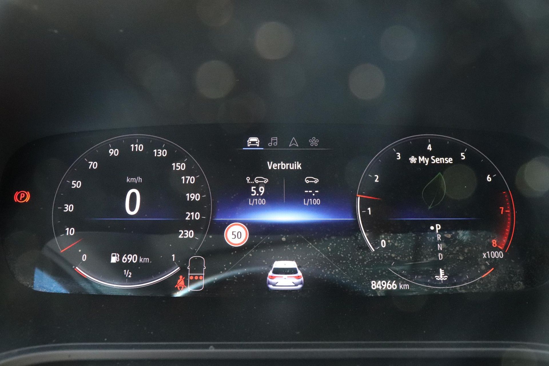 Renault MéganeEstate met kenteken T-238-HB – dashboard