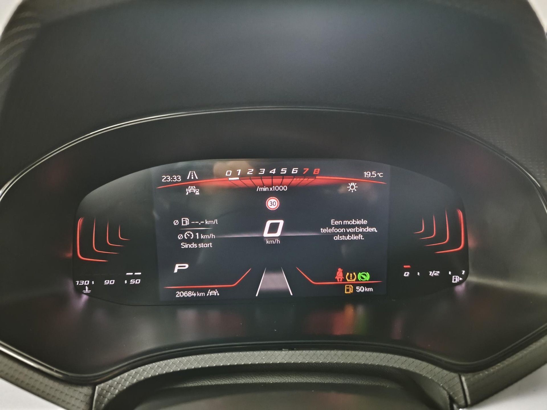SEAT Arona met kenteken KJL-17-H – dashboard