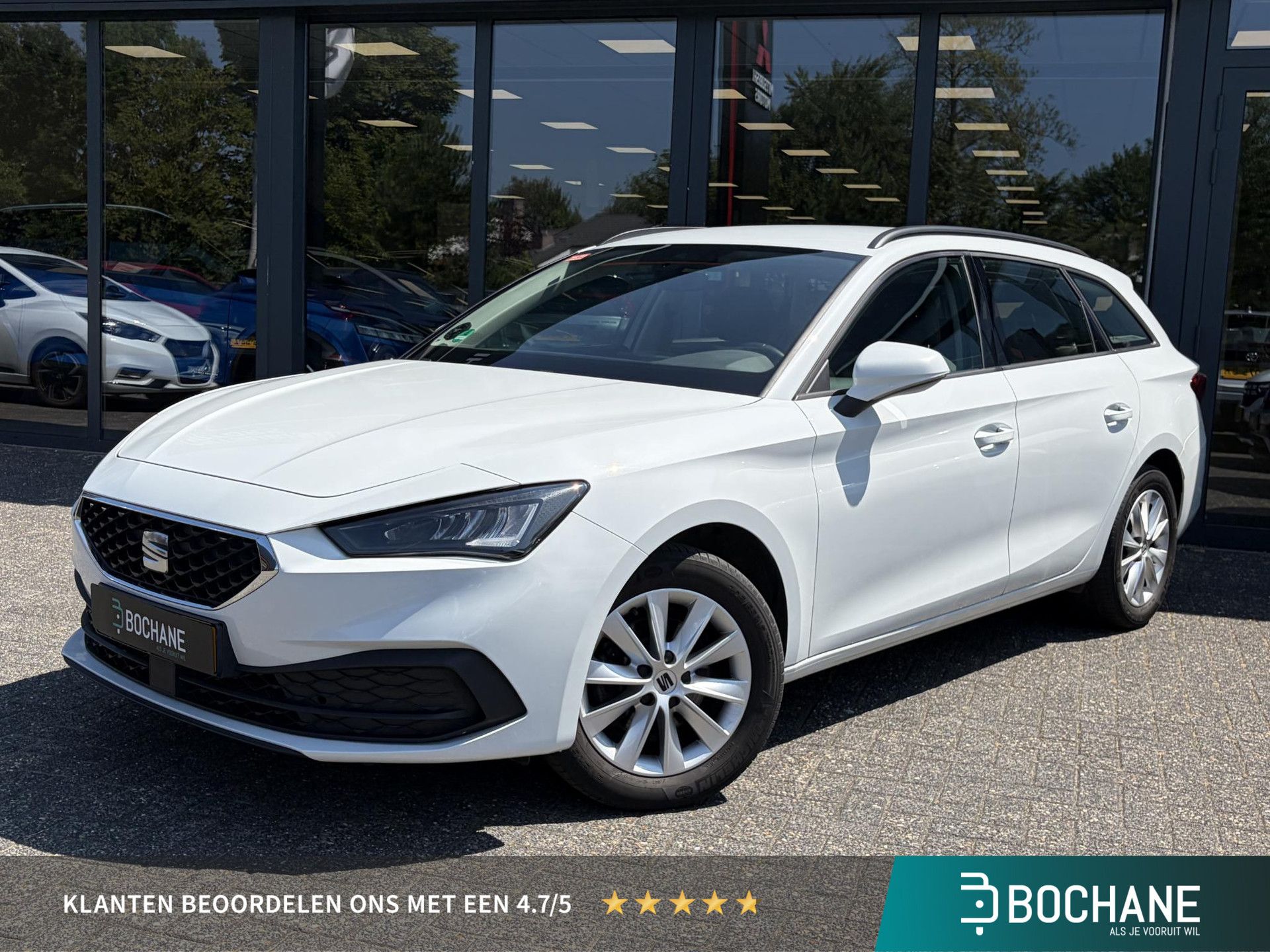 SEAT Leon met kenteken KLX-09-Z – vooraanzicht