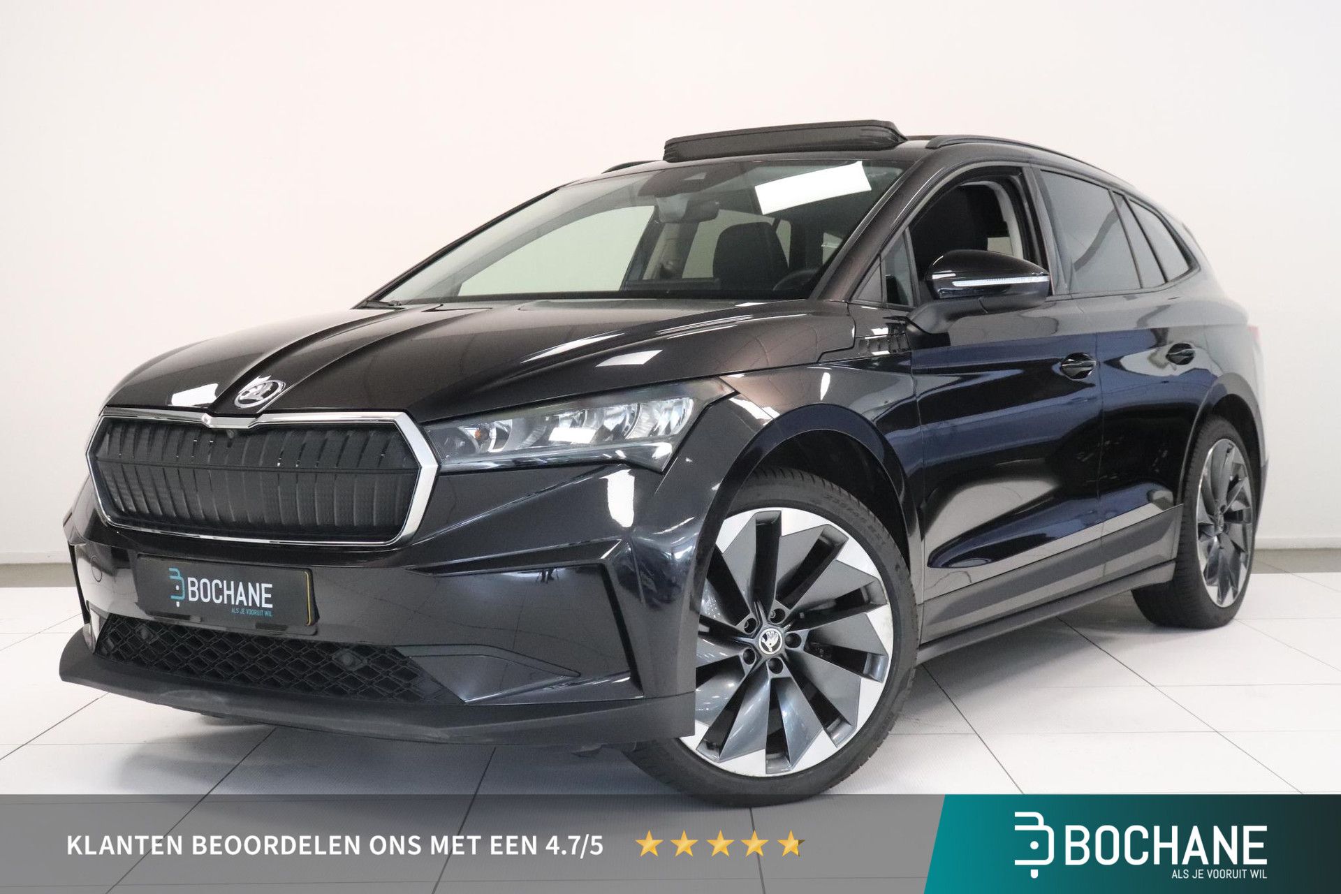 Skoda EnyaqiV met kenteken L-318-HN – vooraanzicht