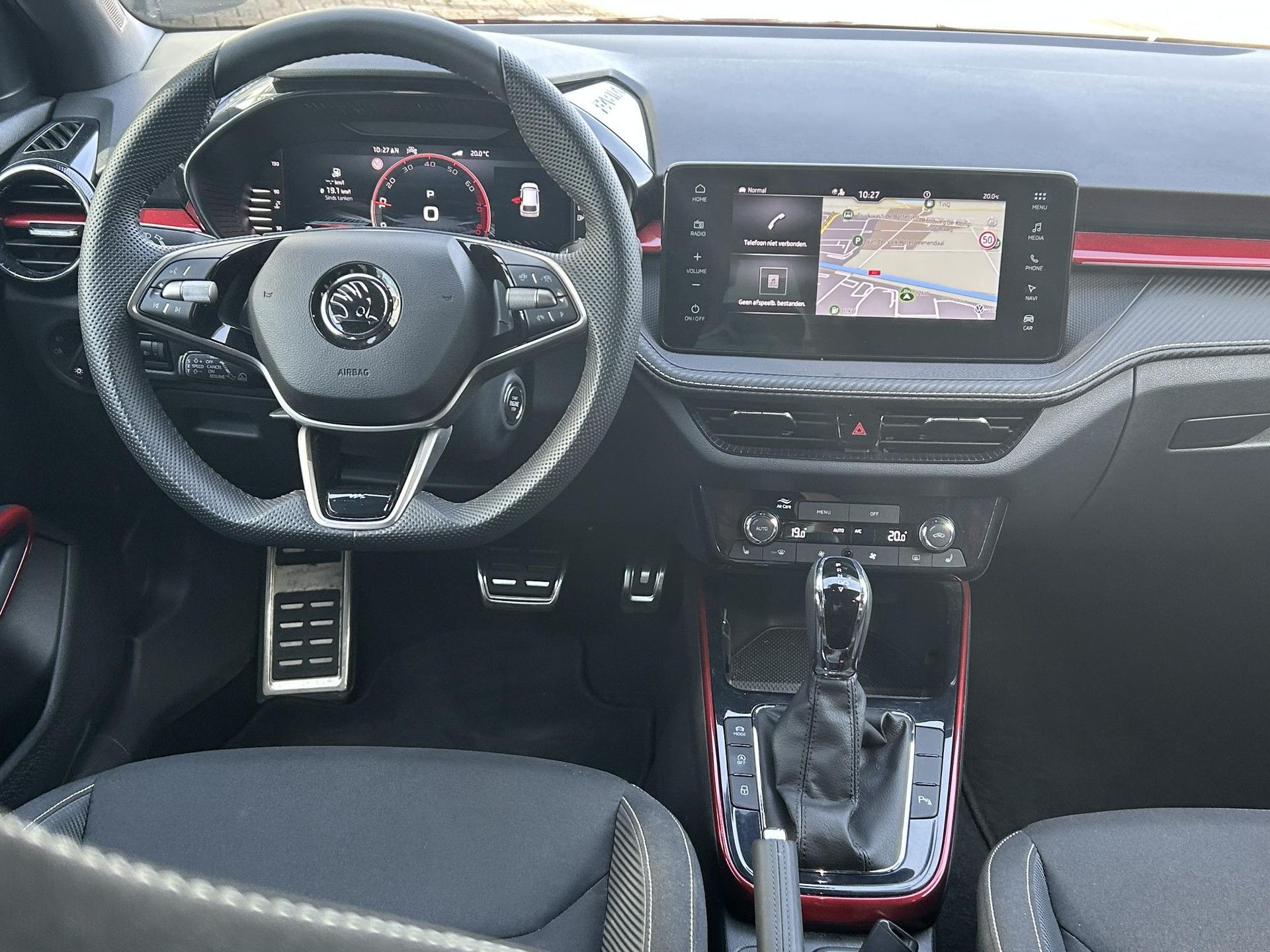 Skoda Fabia met kenteken GLB-16-D – interieur