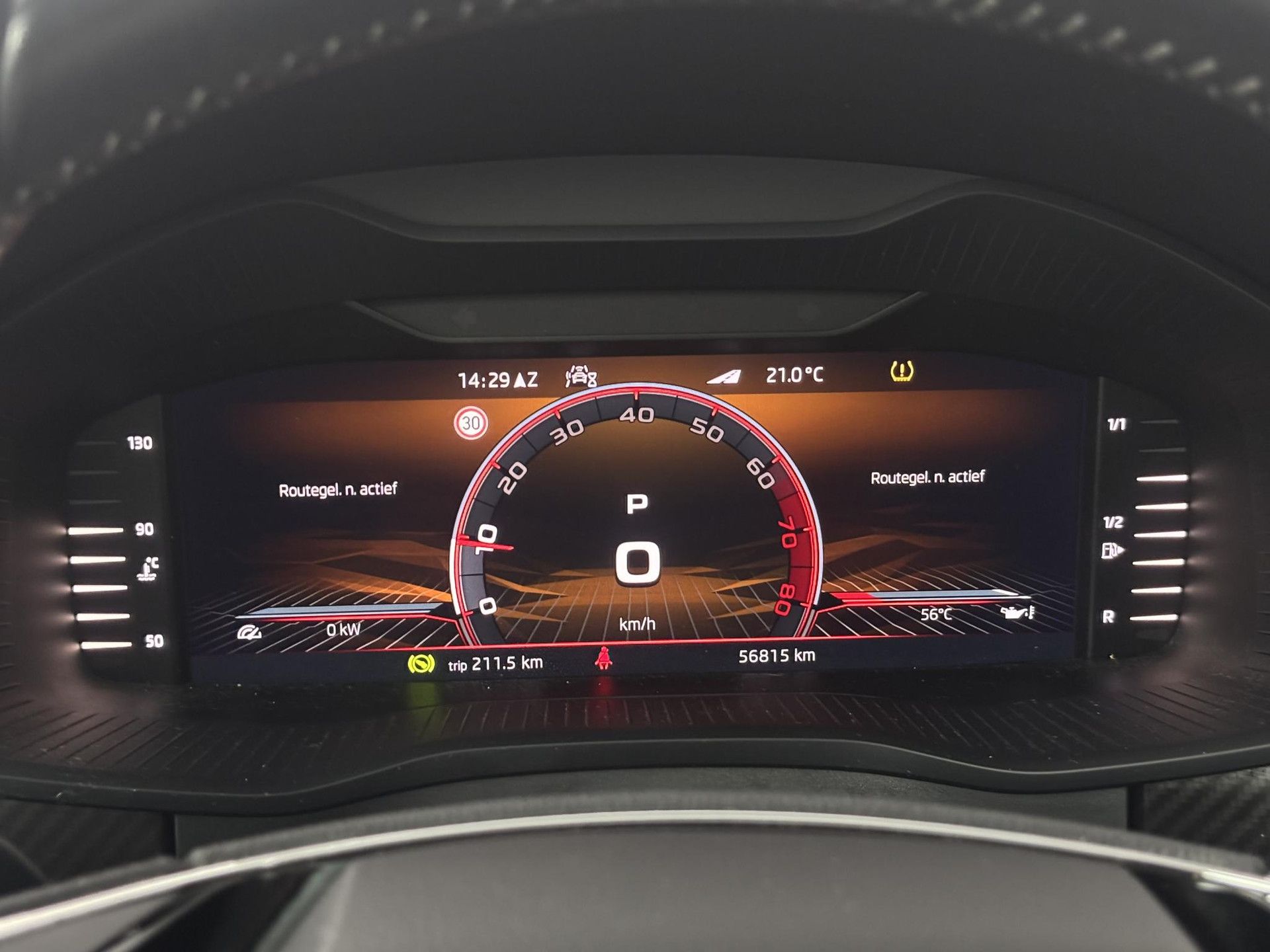 Skoda Kodiaq met kenteken S-624-ZX – dashboard