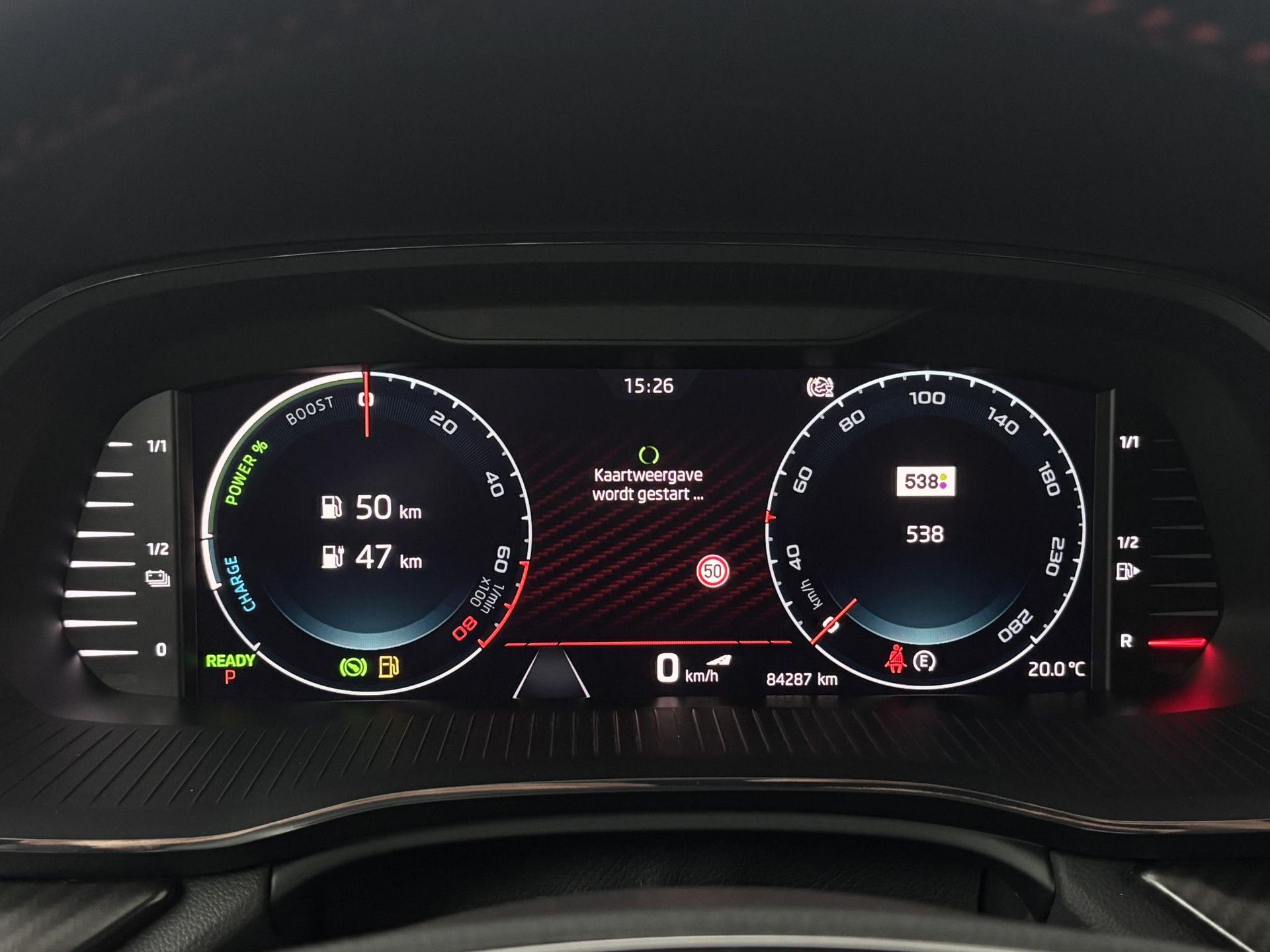 Skoda Octavia met kenteken KRH-96-G – dashboard