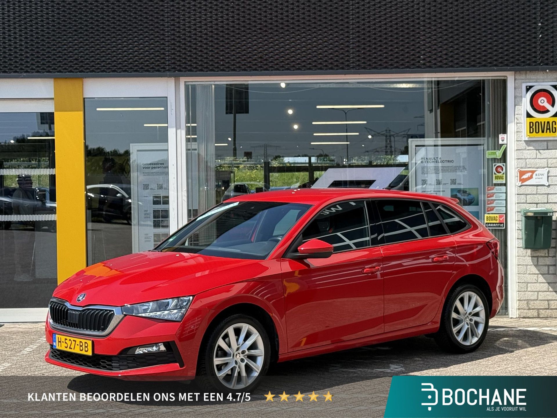 Skoda Scala met kenteken H-527-BB – vooraanzicht