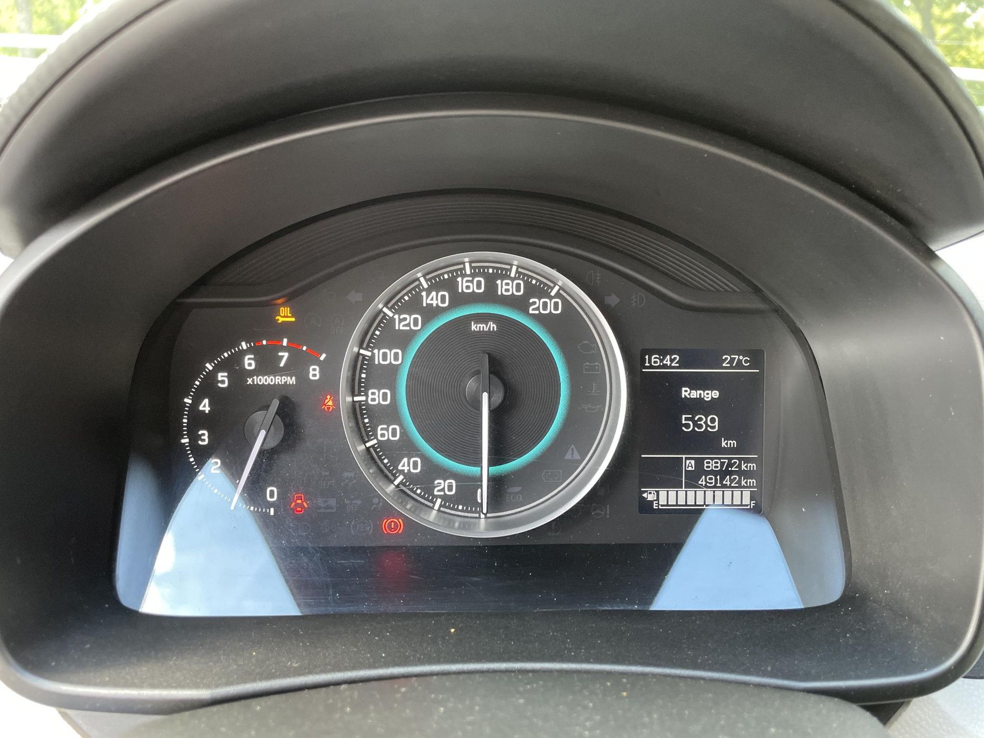 Suzuki Ignis met kenteken PR-918-D – dashboard